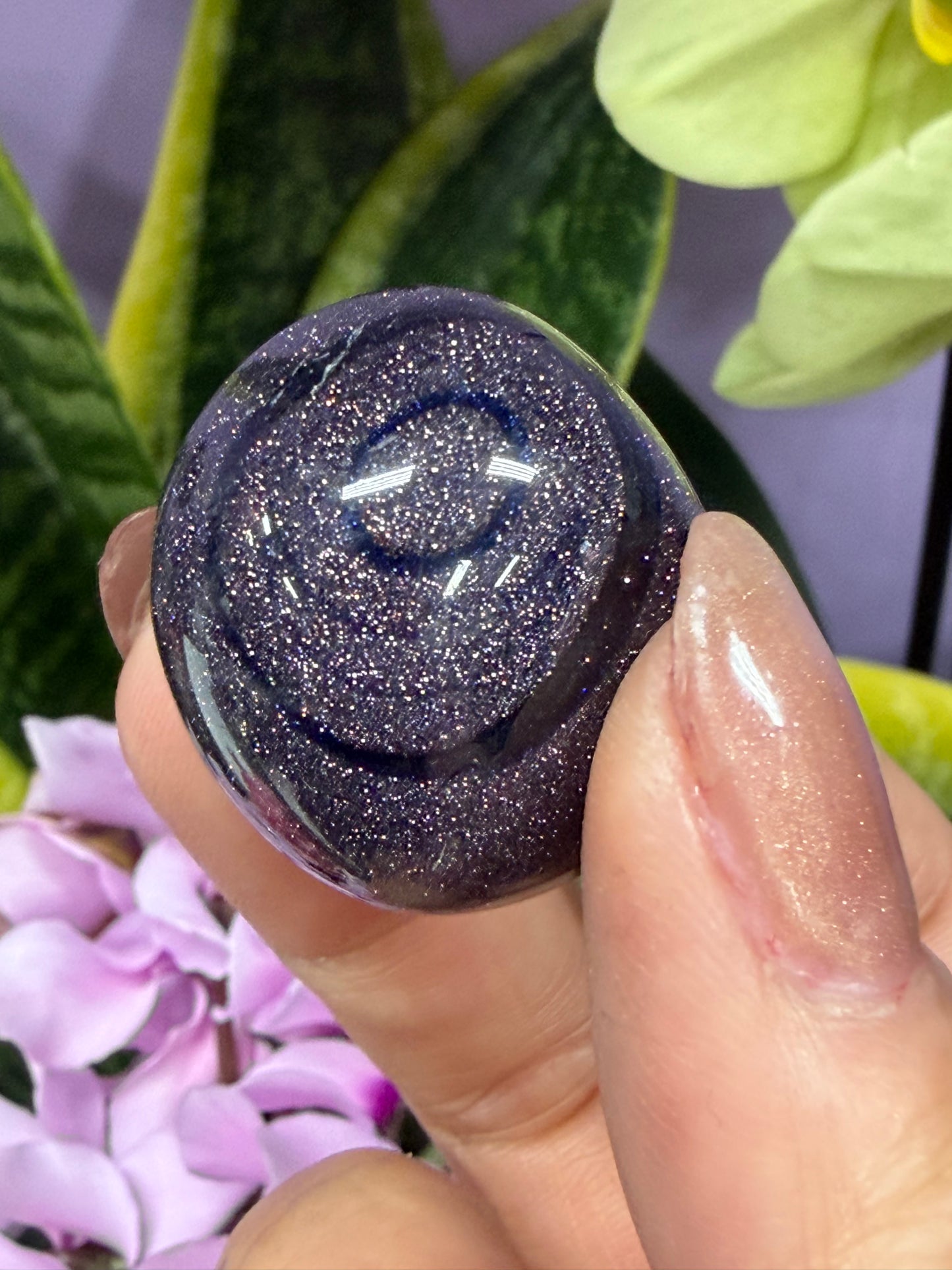 2 lbs Blue Goldstone Tumble Crystal Healing Energy