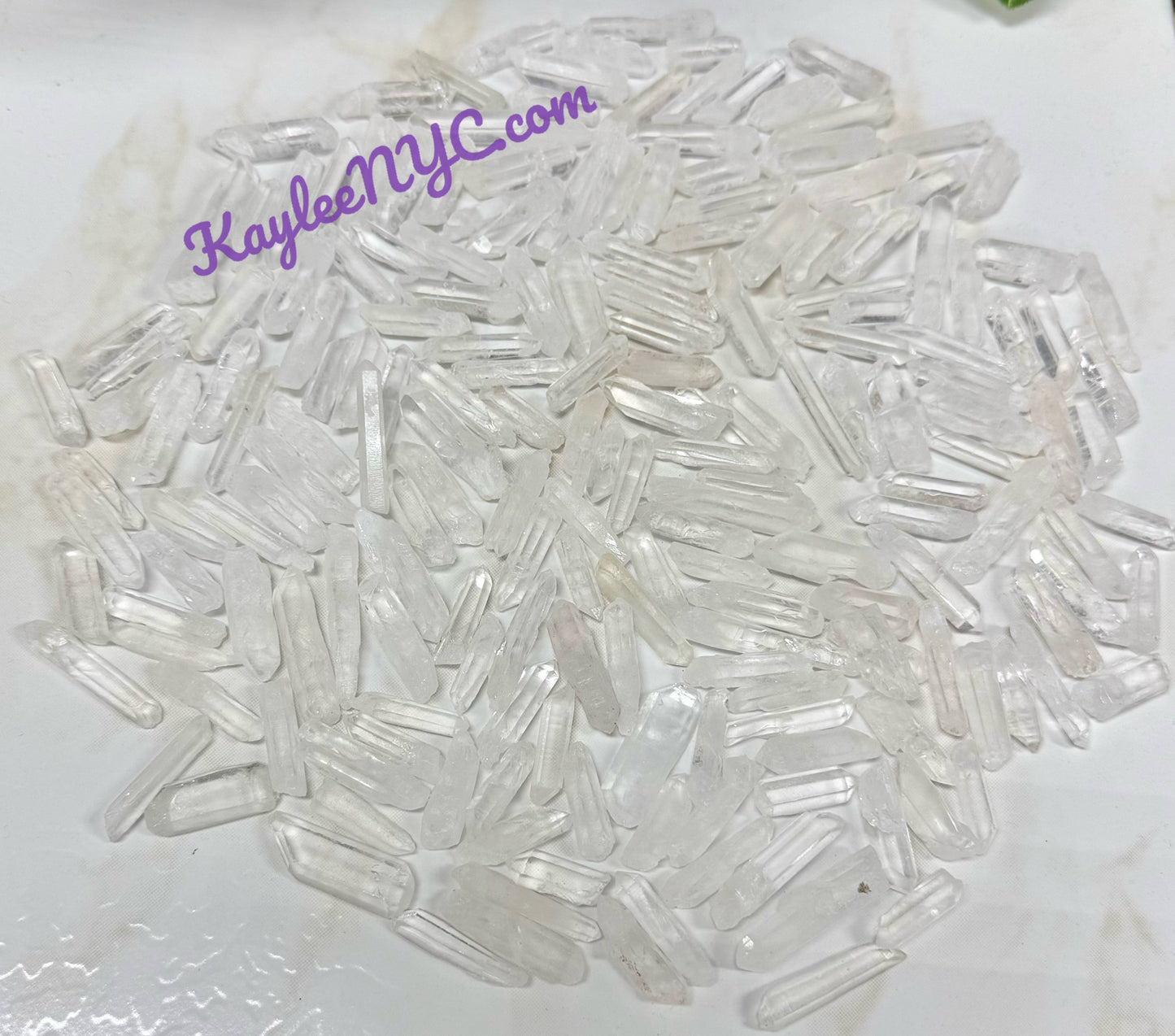 Wholesale Lot 1 Lb Natural Lemurian Quartz Small Wand Raw Crystal