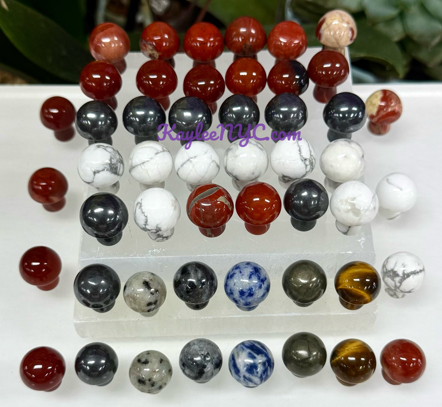 Wholesale Lot 50 PCs Mixed Crystal Mushroom 19mm Healing Energy