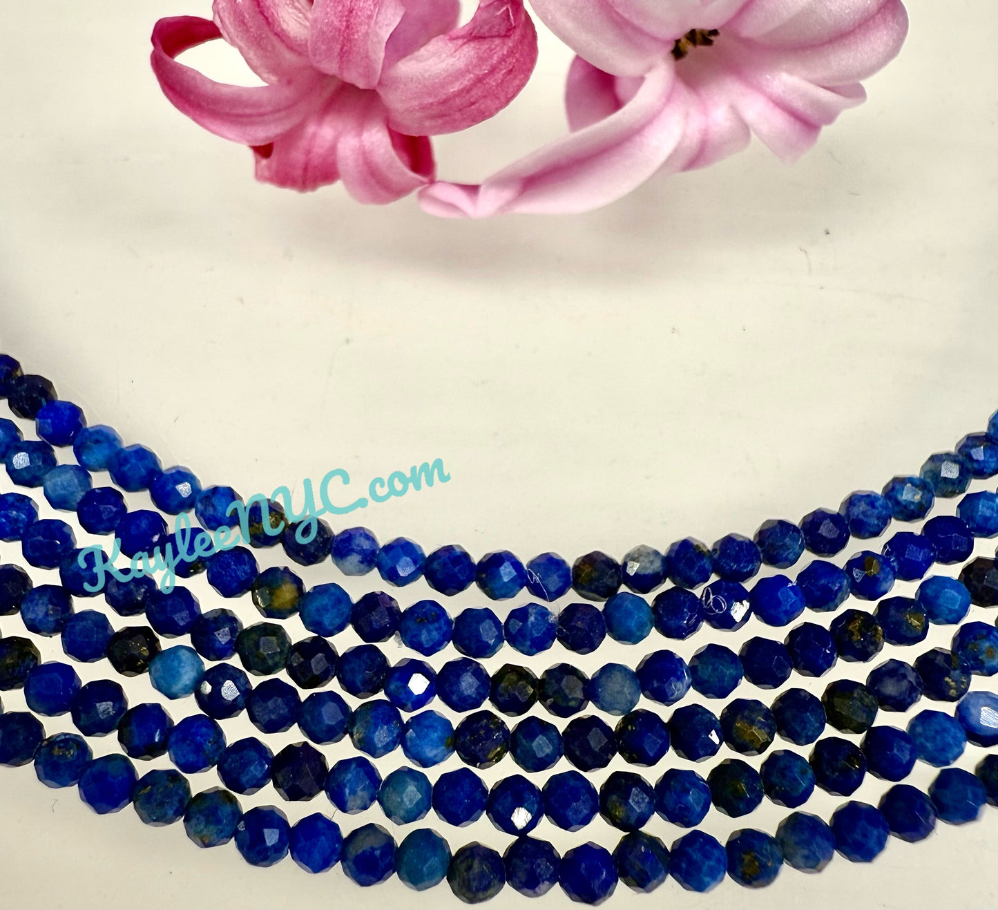 6 PCs 2mm Natural Lapis Lazuli Necklaces