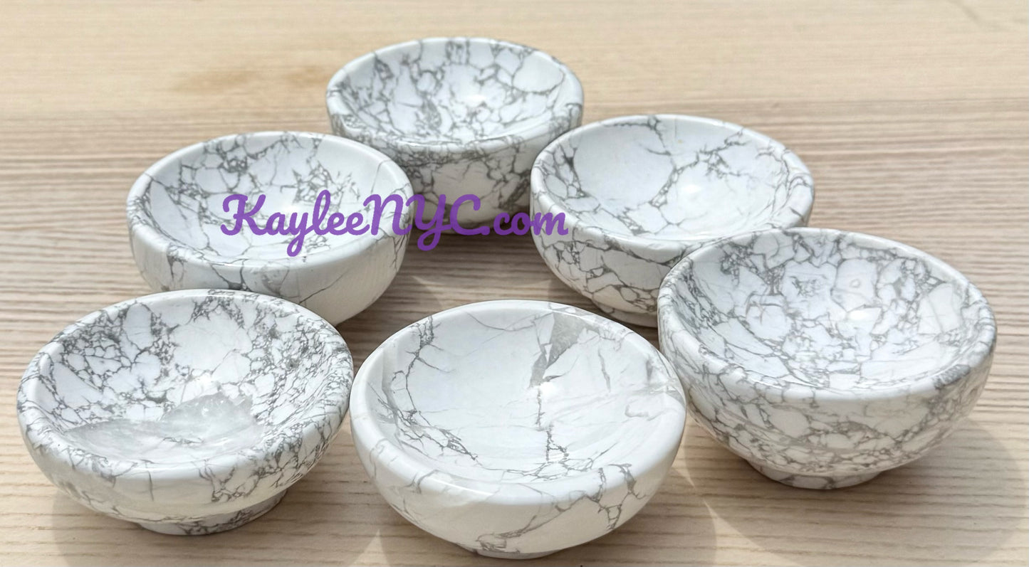 Wholesale Lot 6 PCs Natural Nephrite Jade Bowls Crystal Healing Energy