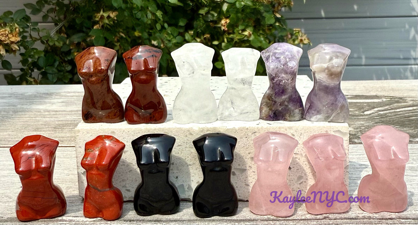 13 PCs 1.2” Natural Crystal Goddess