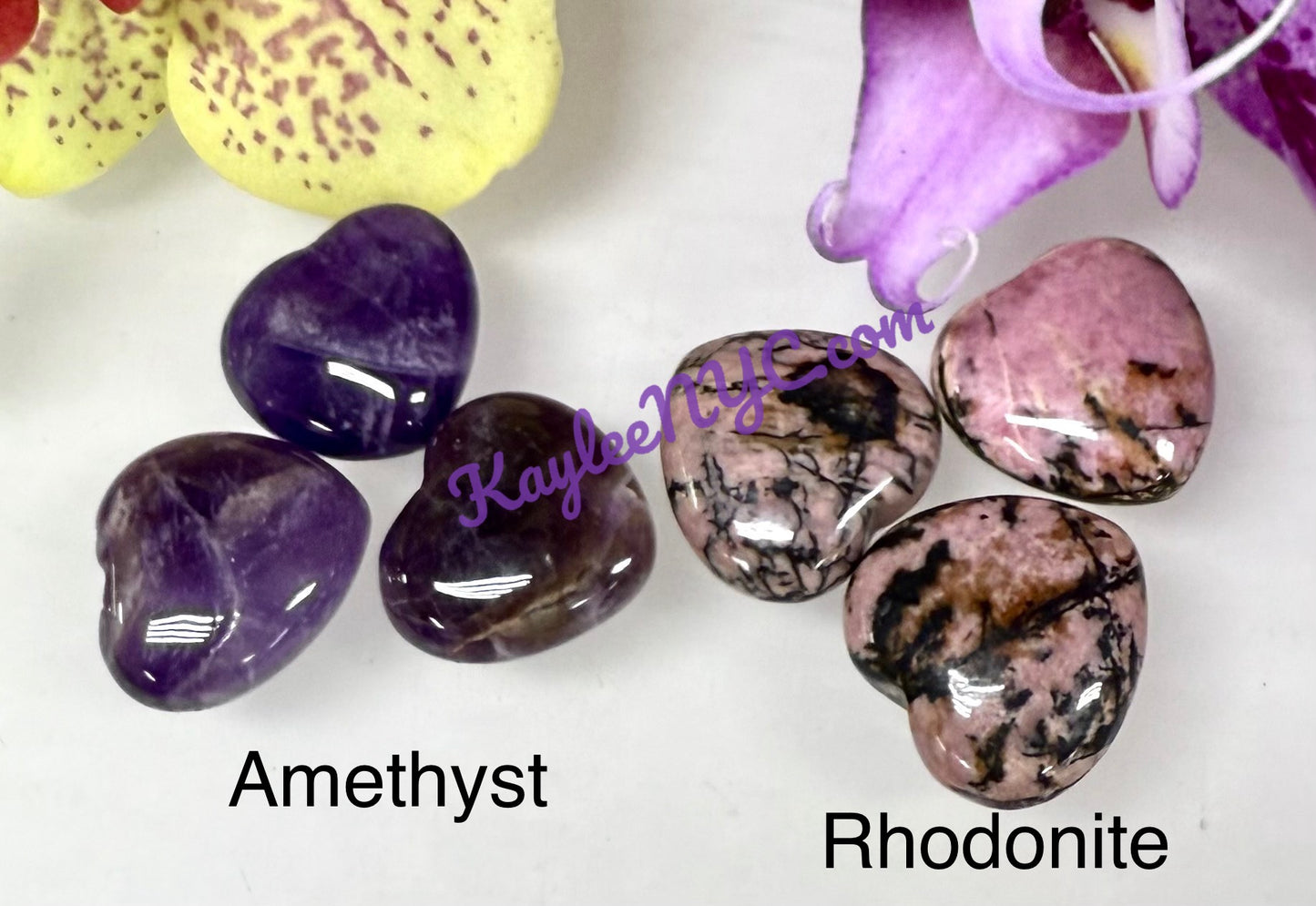 Wholesale Lot 30 Pcs 20mm Mix Crystal Hearts Nice Quality Healing Energy