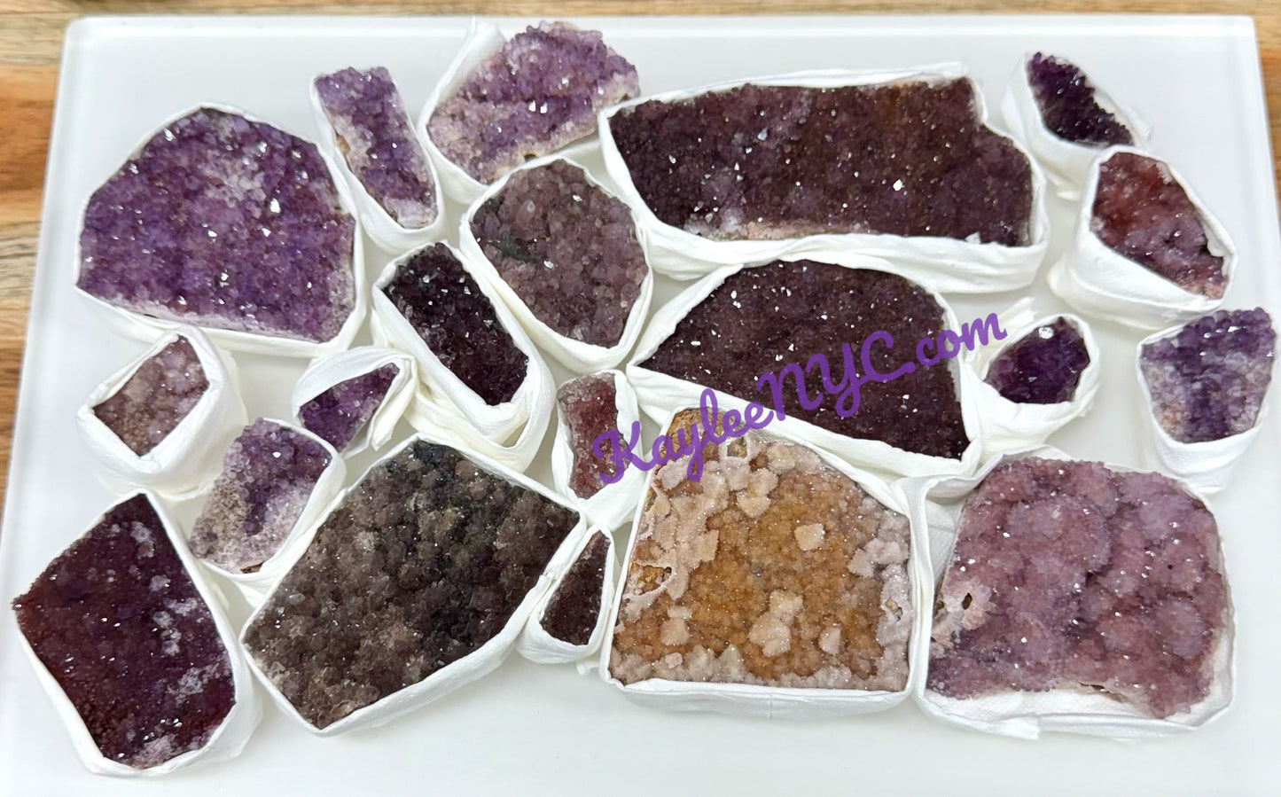 Wholesale Lot 2 lb Natural Amethyst Cluster Raw Crystal