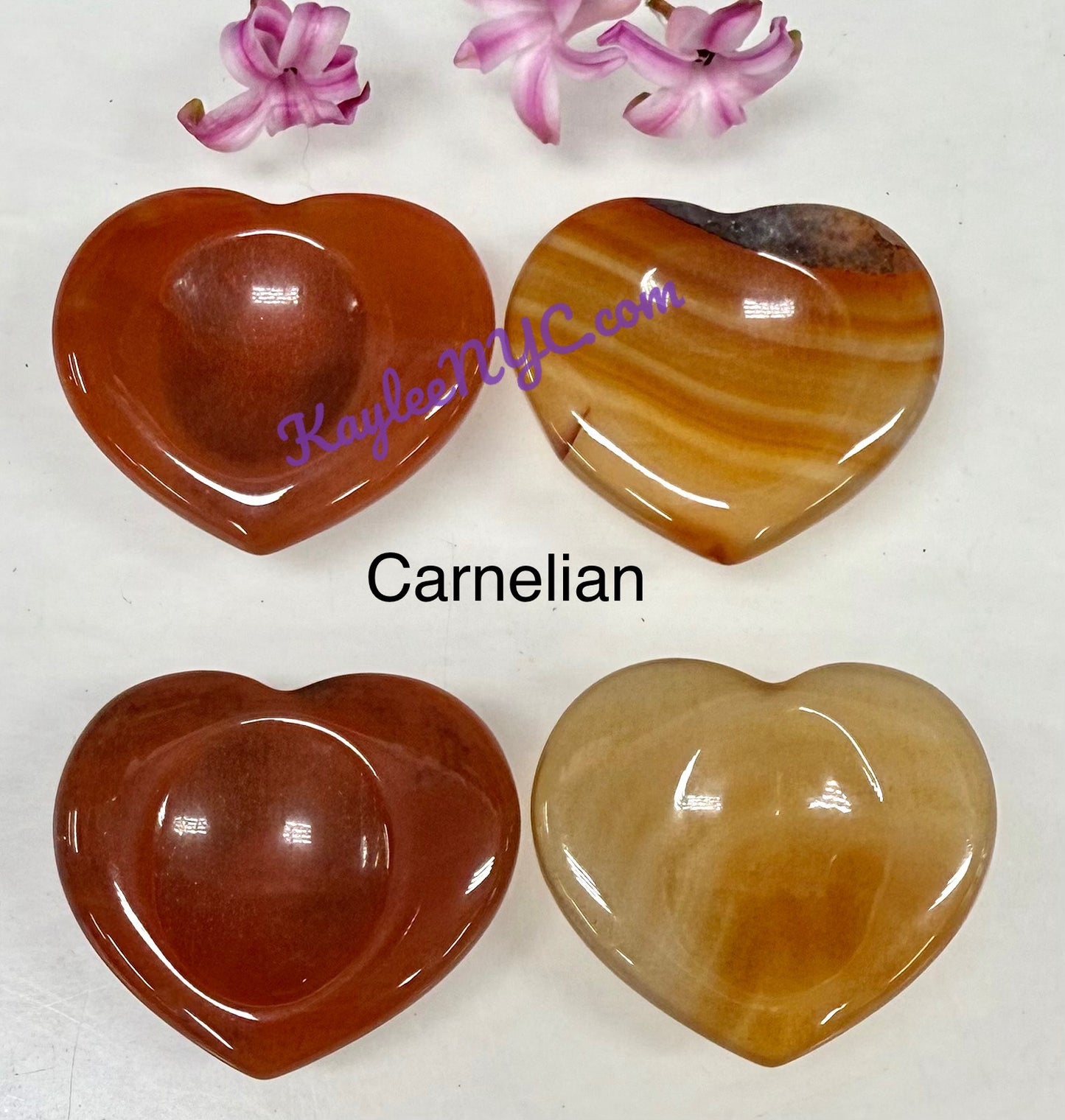 12 PCs Natural Crystal Heart Worry Stone Healing Energy