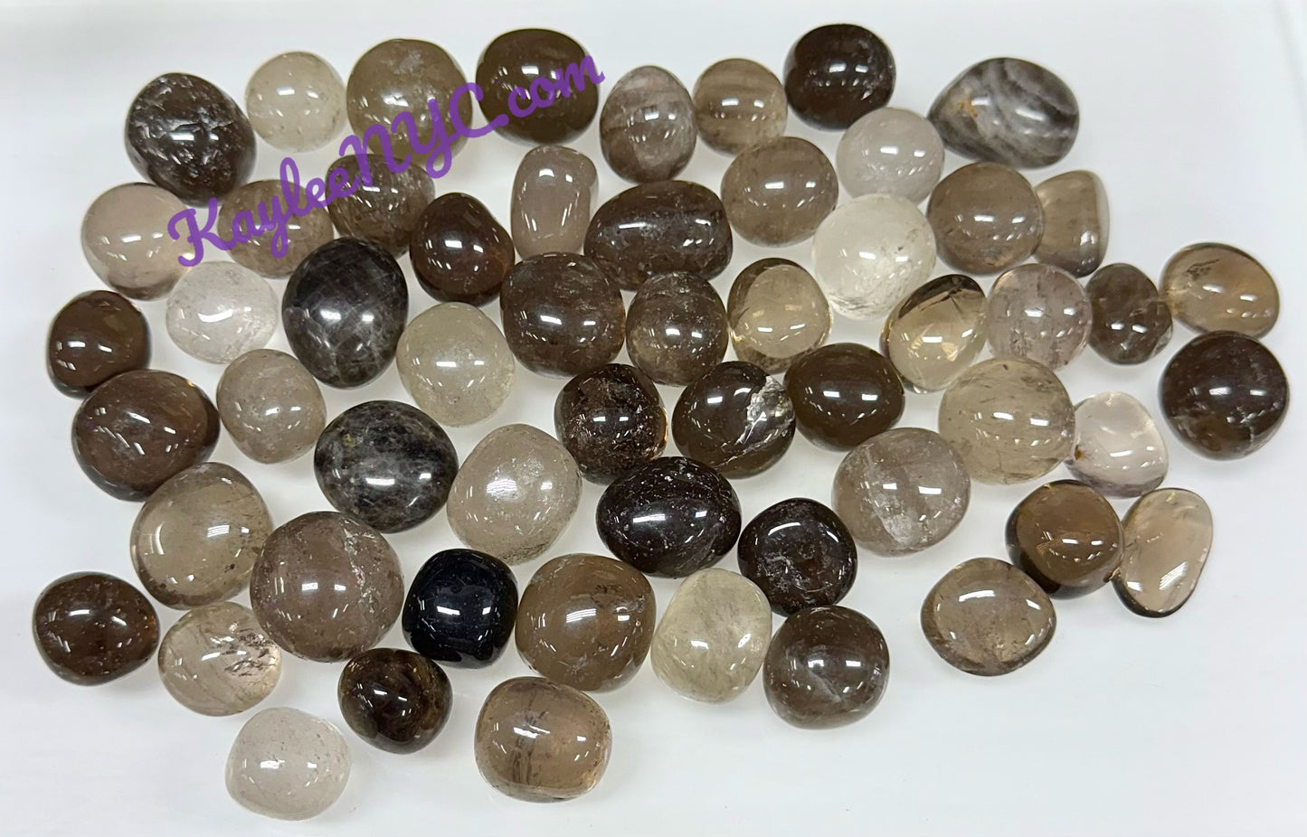 2 lbs Natural Smoky Quartz Tumble