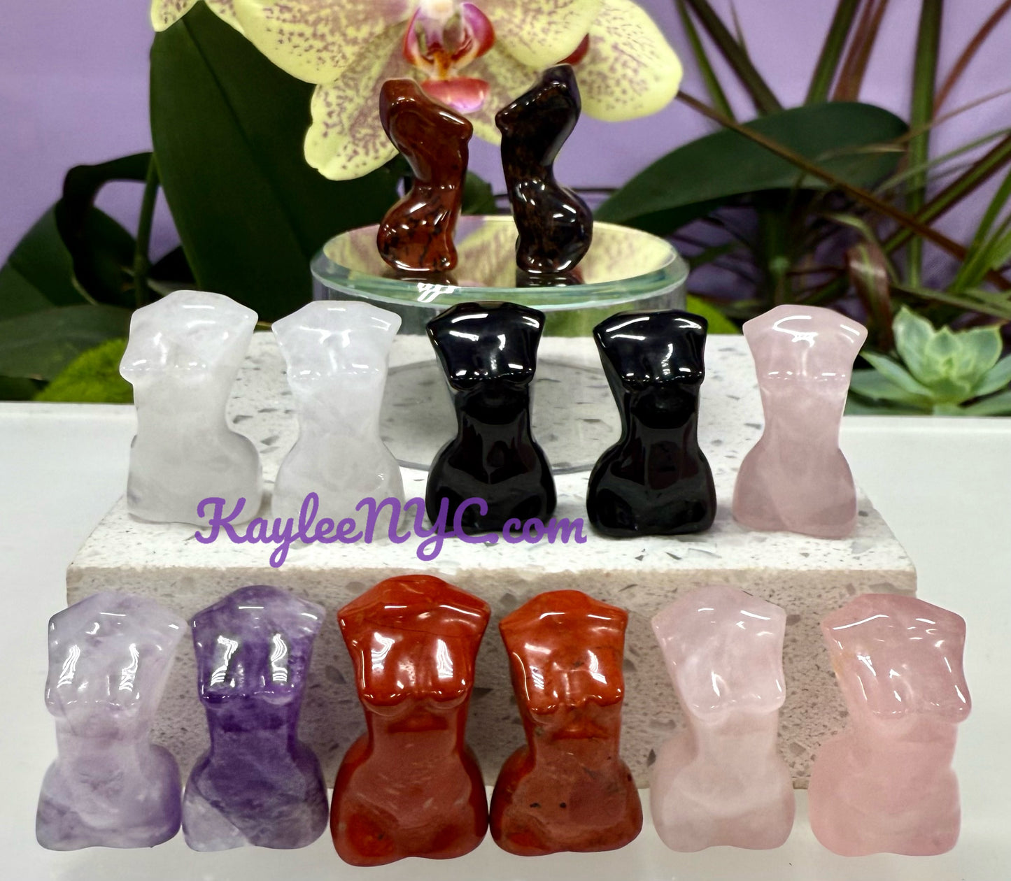 13 PCs 1.2” Natural Crystal Goddess