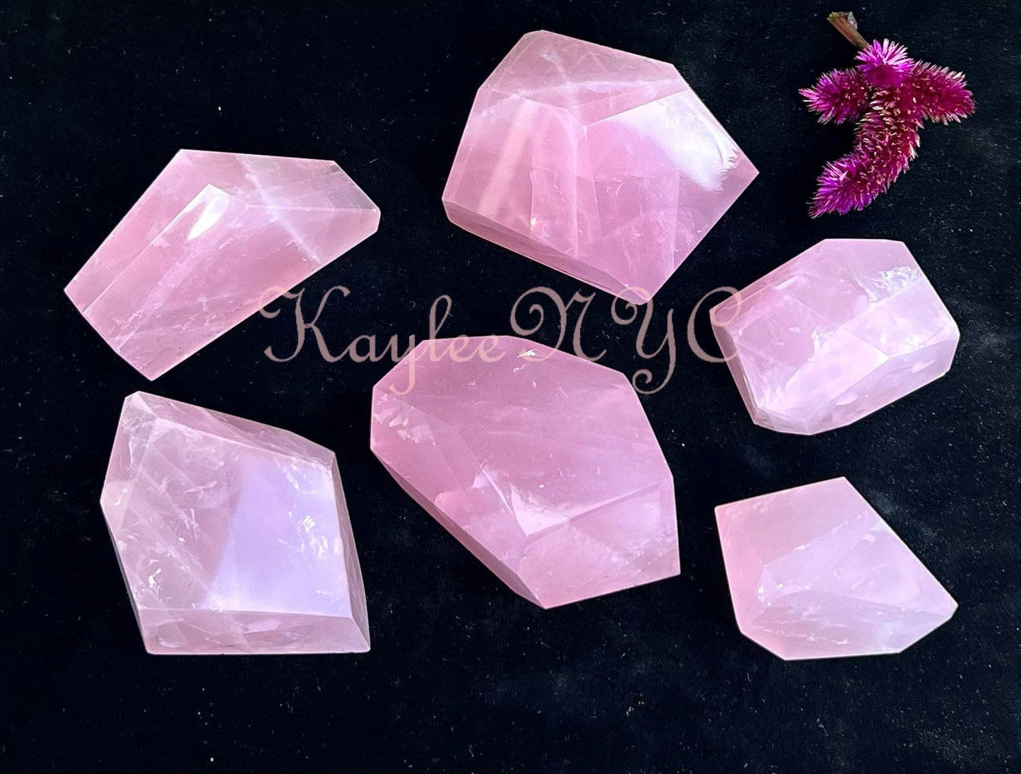 Wholesale Lot 2 lbs Natural Rose Quartz Crystal Polished Freeform Healing Energy
