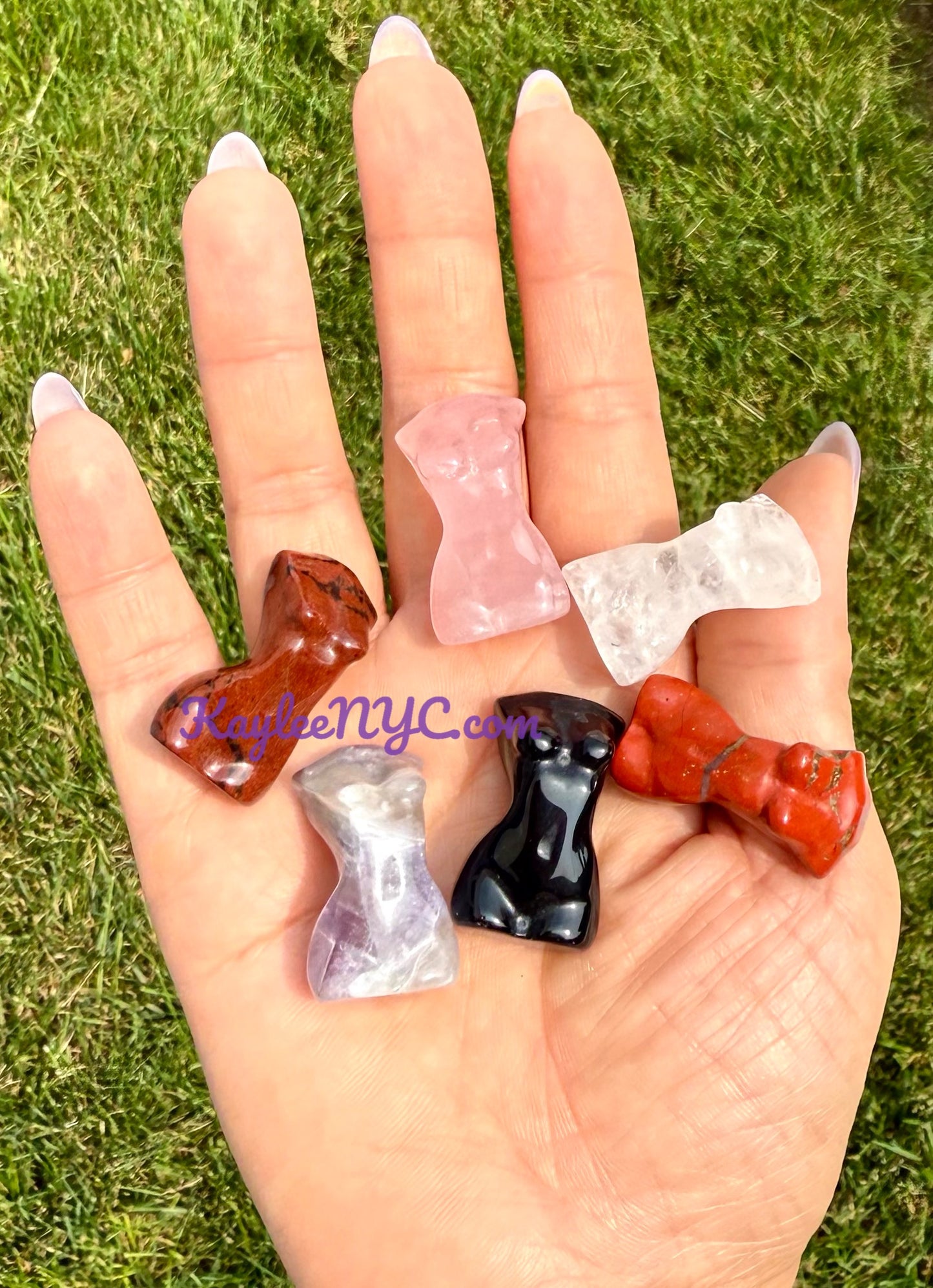 13 PCs 1.2” Natural Crystal Goddess