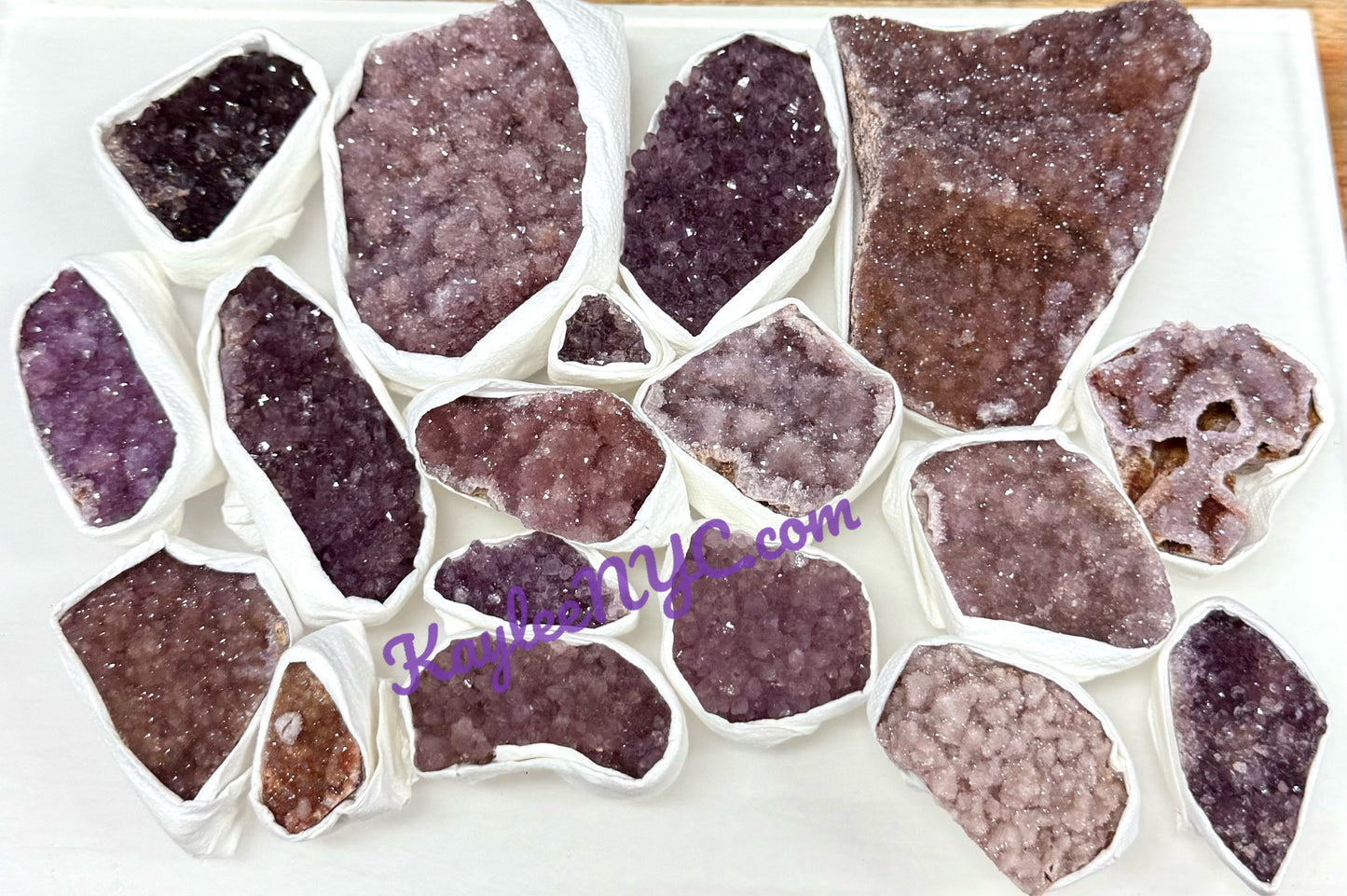 Wholesale Lot 2 lb Natural Amethyst Cluster Raw Crystal