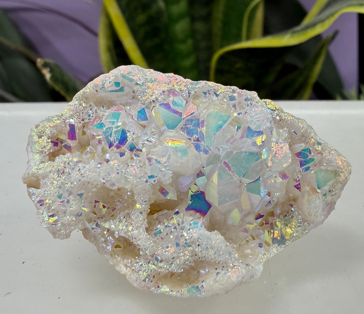 Wholesale Lot 2 Lb Angel Aura White Druzy Quartz Geode Crystal Healing Energy