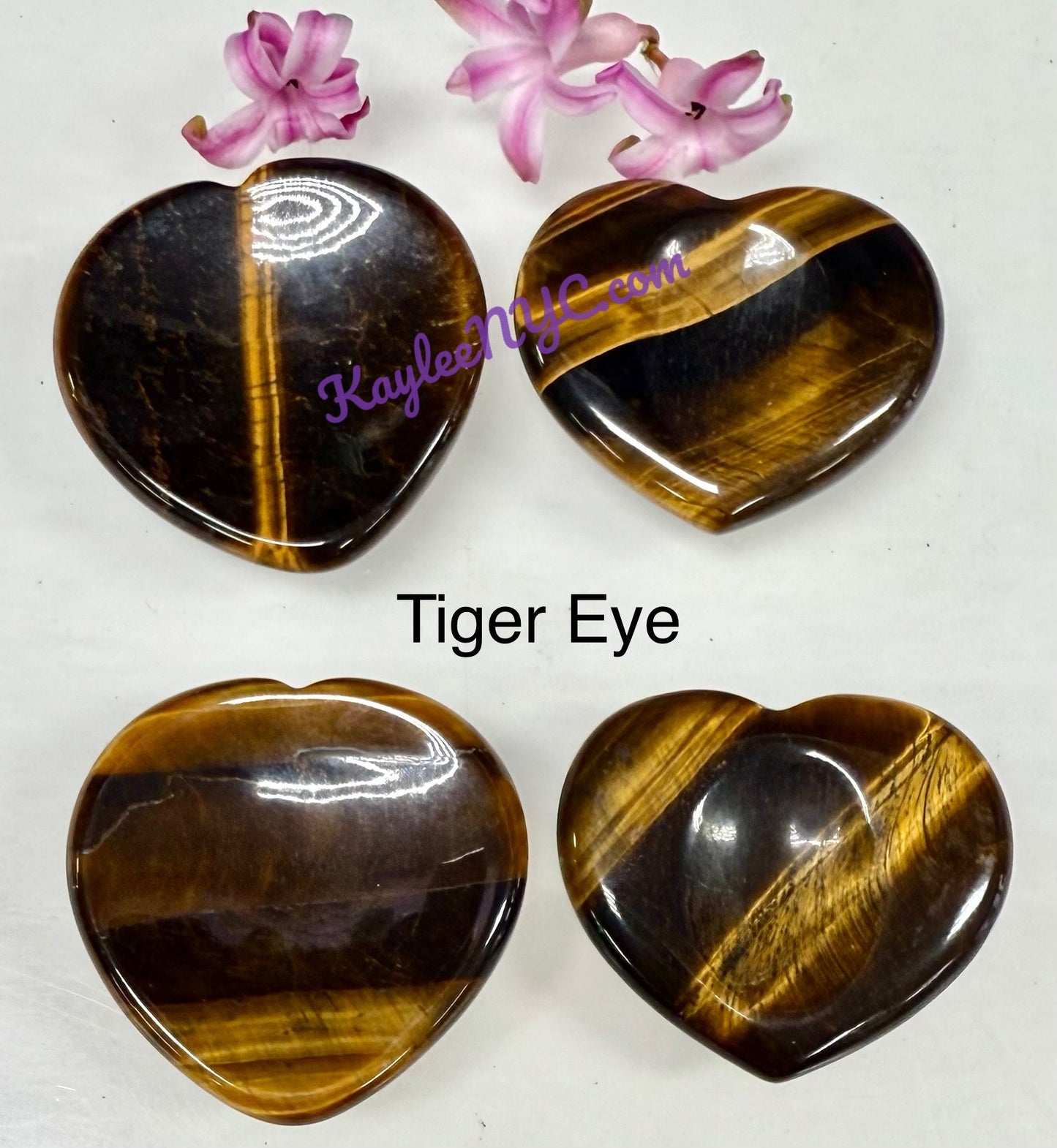 12 PCs Natural Crystal Heart Worry Stone Healing Energy