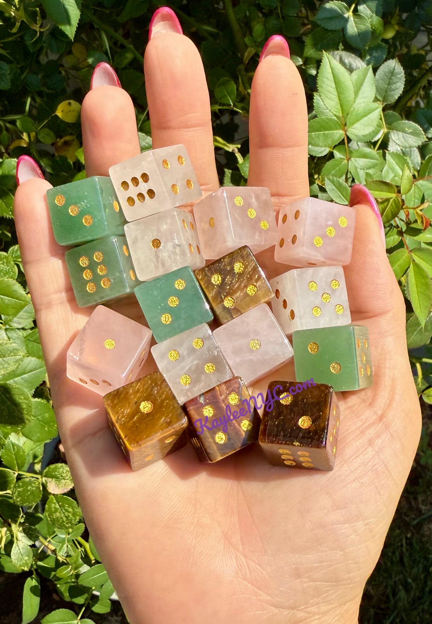 Wholesale Lot 24 PCs Natural Crystals Dice Healing Energy