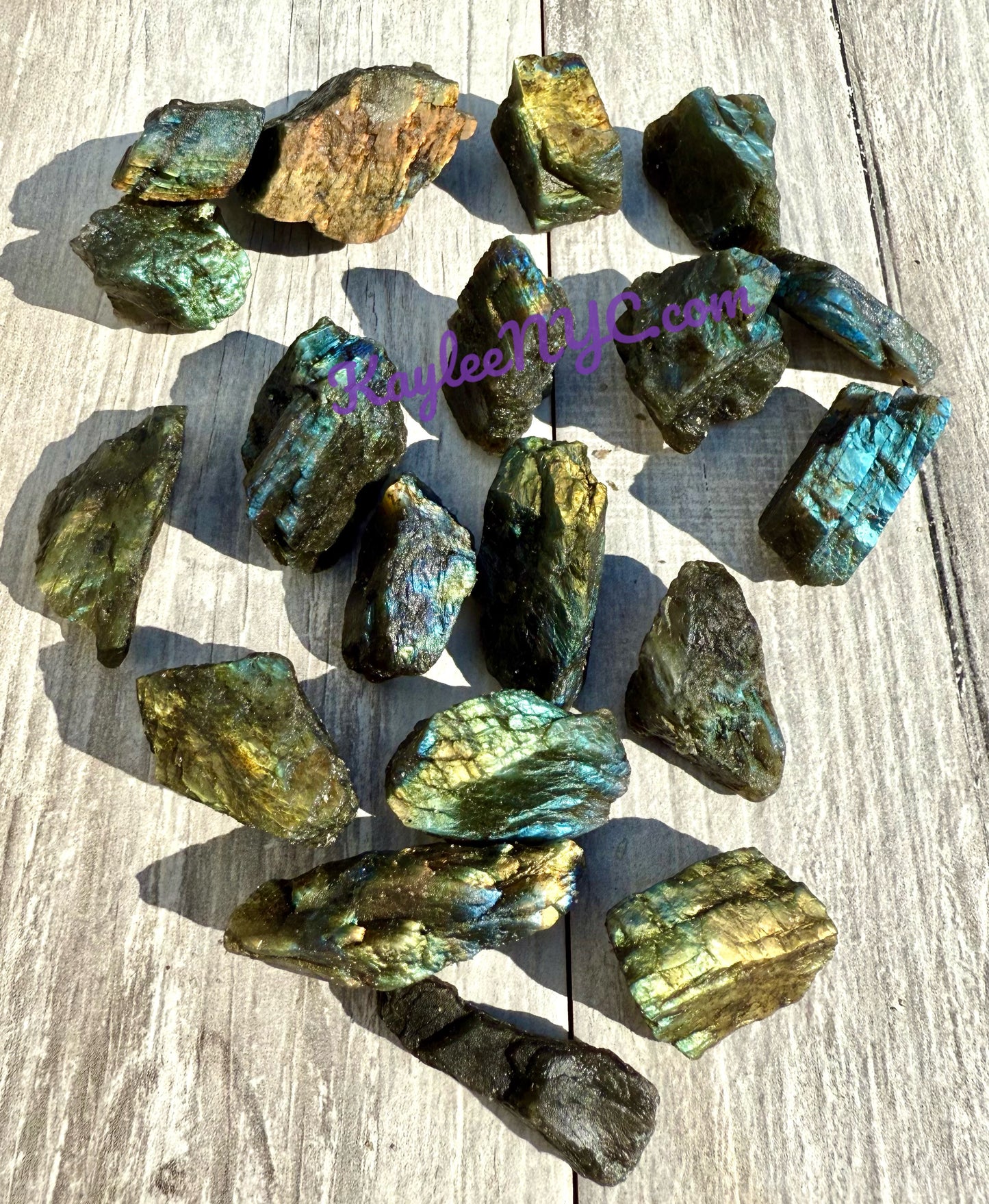 2 lbs Natural Labradorite Rough Crystals Healing Energy