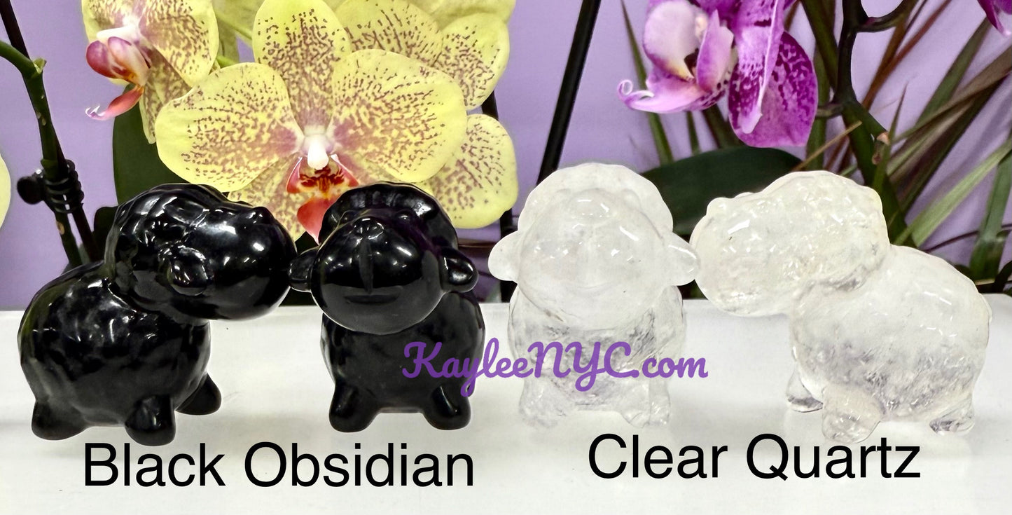 10 PCs Natural Crystals Sheep healing energy