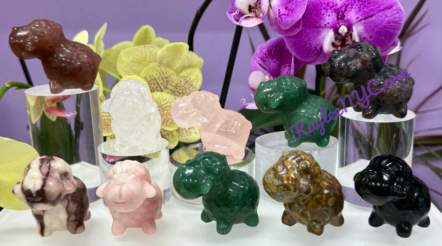 10 PCs Natural Crystals Sheep healing energy