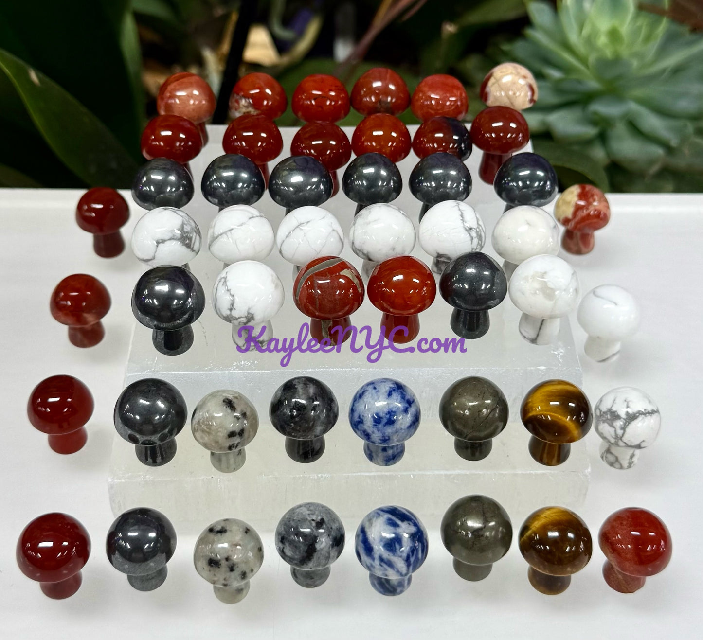 Wholesale Lot 50 PCs Mixed Crystal Mushroom 19mm Healing Energy