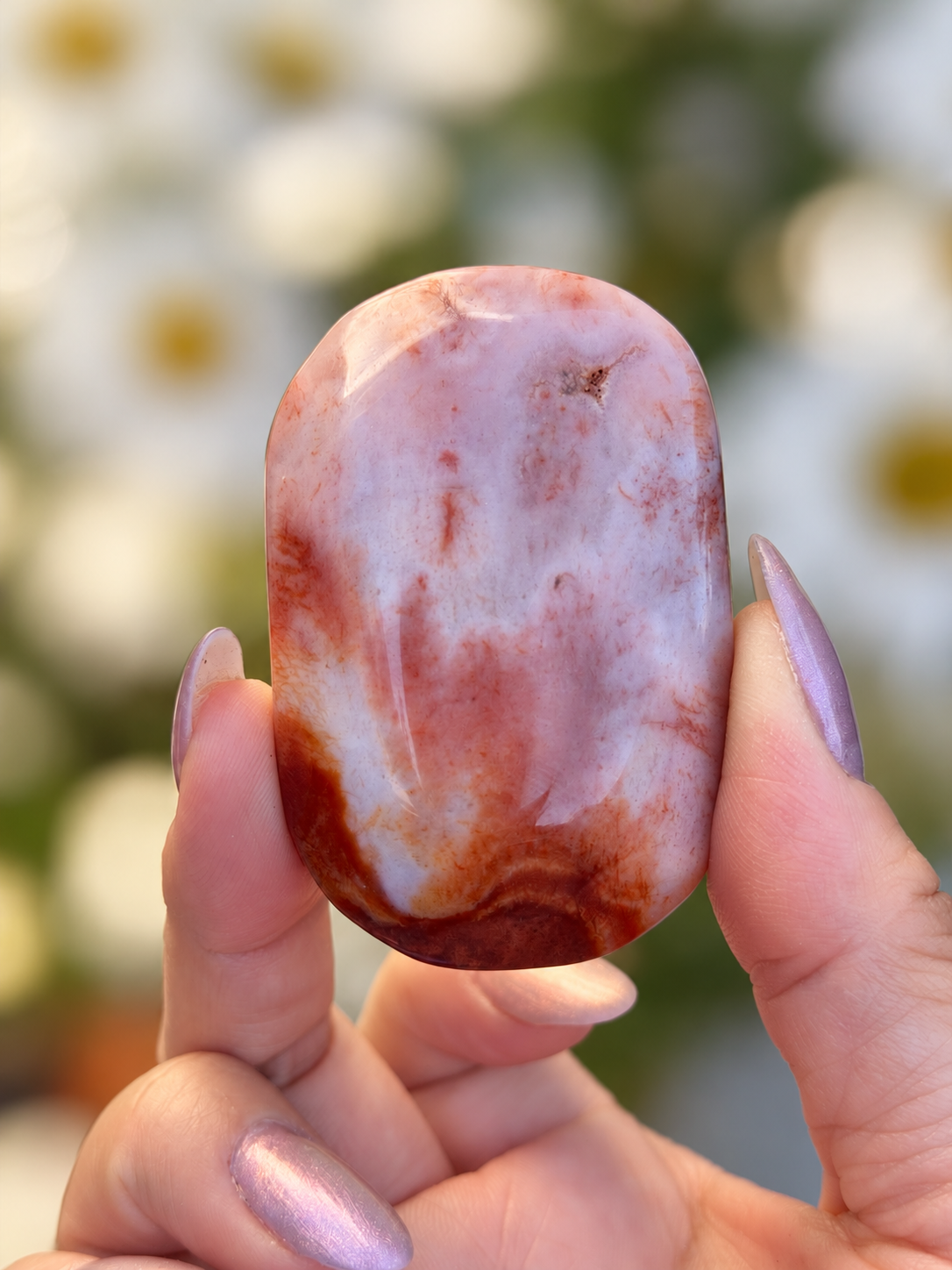 Wholesale Lot 2 Lbs Natural Sardonyx Palm Stone Crystal