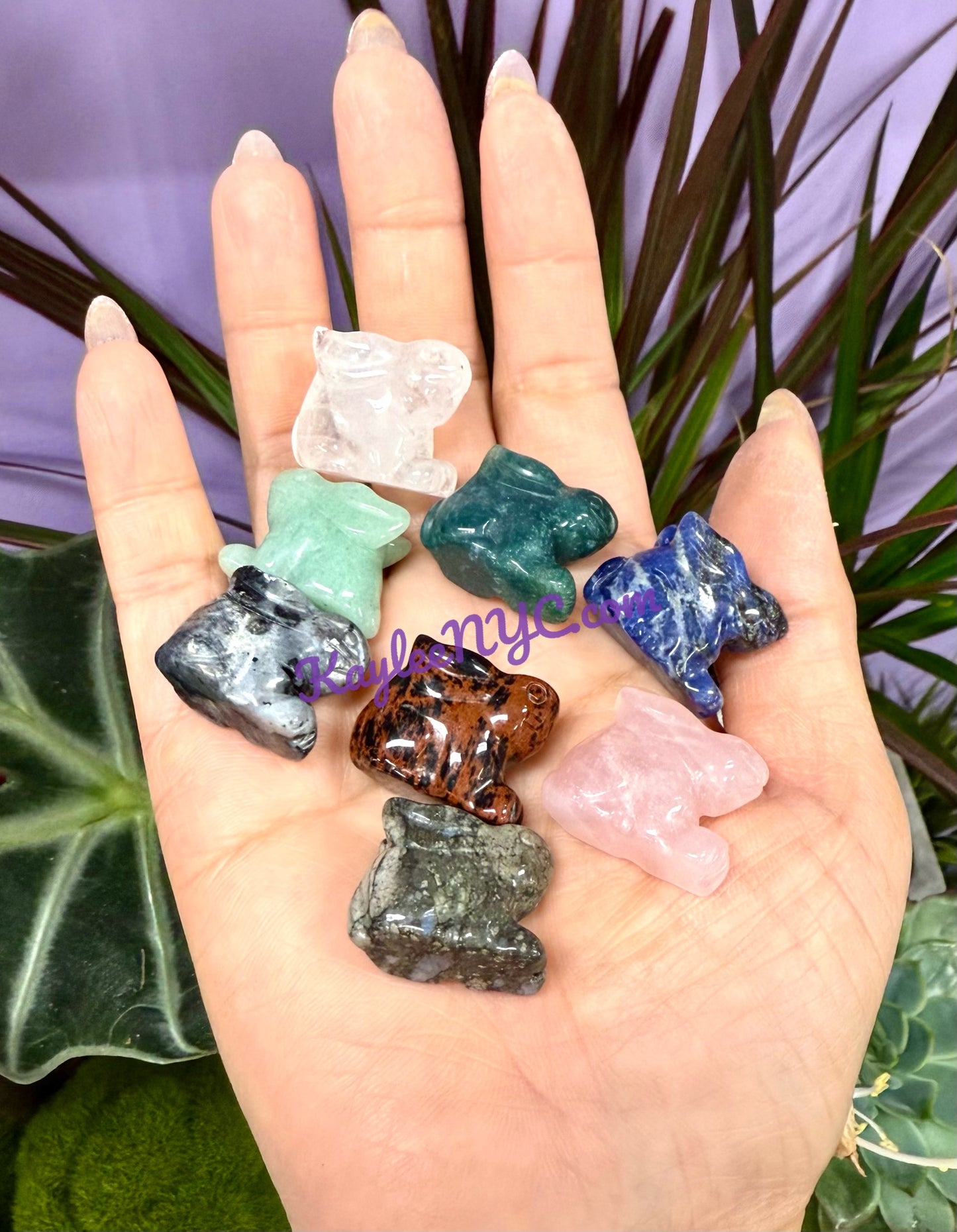 Wholesale Lot 14 PCs Mix Crystal Rabbit Bunny Crystal Healing Energy