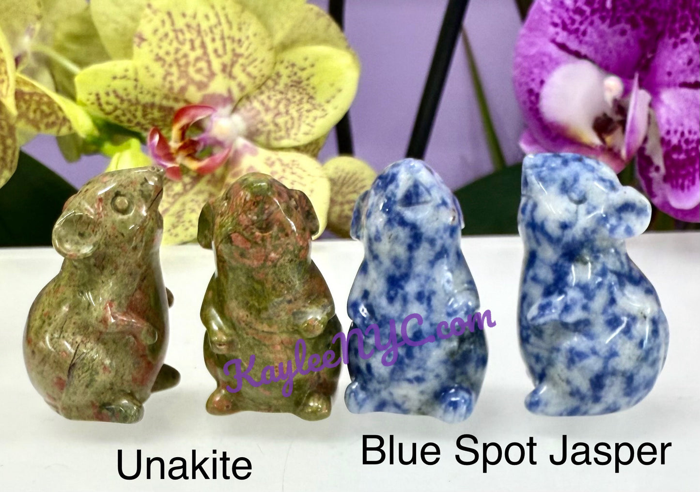 11 PCs 1.5” Natural mix Crystal Mouse Healing Energy