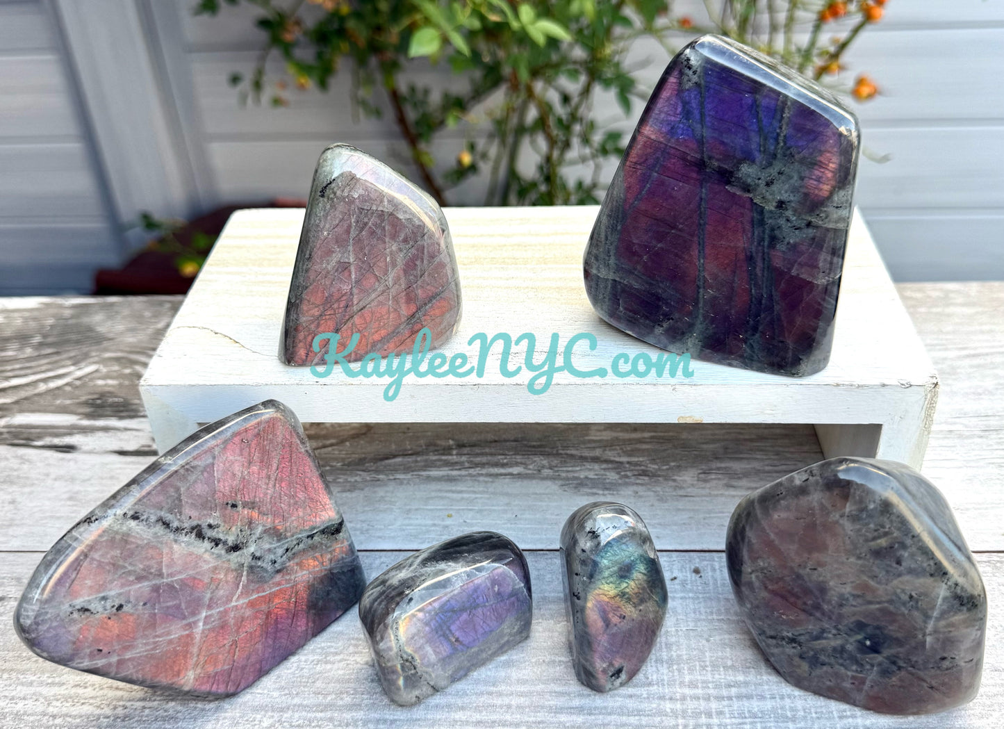 Wholesale Lot 6-8 Pcs Natural Sunset Labradorite Free Form Crystal 3.9-4 lbs