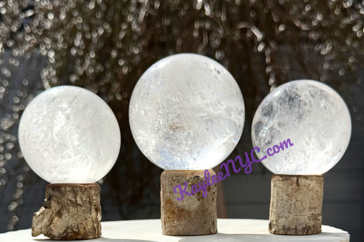 Wholesale Lot 3-4 pcs Natural Clear Quartz Crystal Spheres Healing