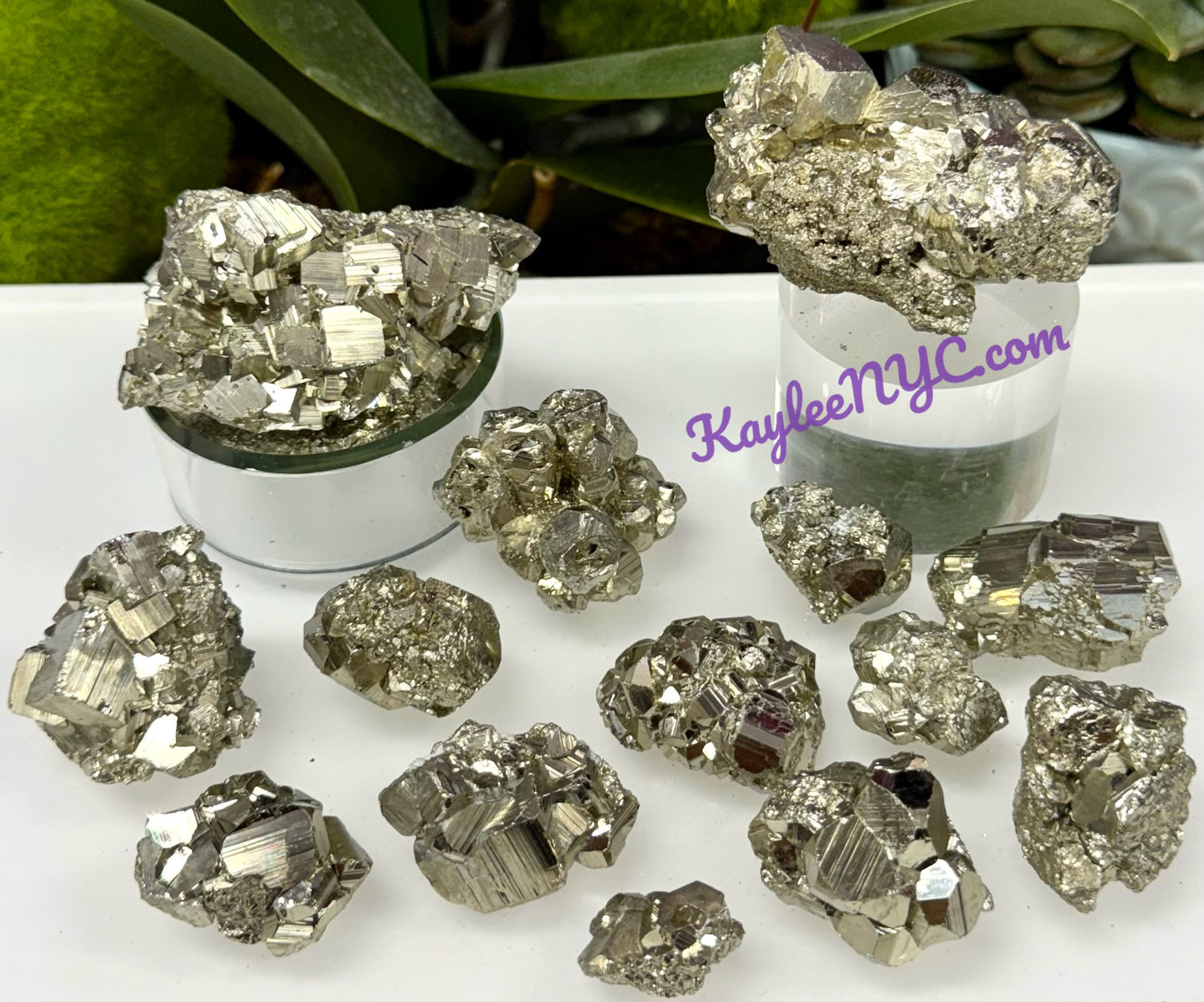 8-14 pcs Natural Cubic Pyrite specimen Crystal