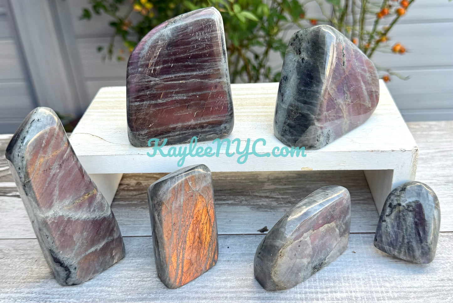 Wholesale Lot 6-8 Pcs Natural Sunset Labradorite Free Form Crystal 3.9-4 lbs