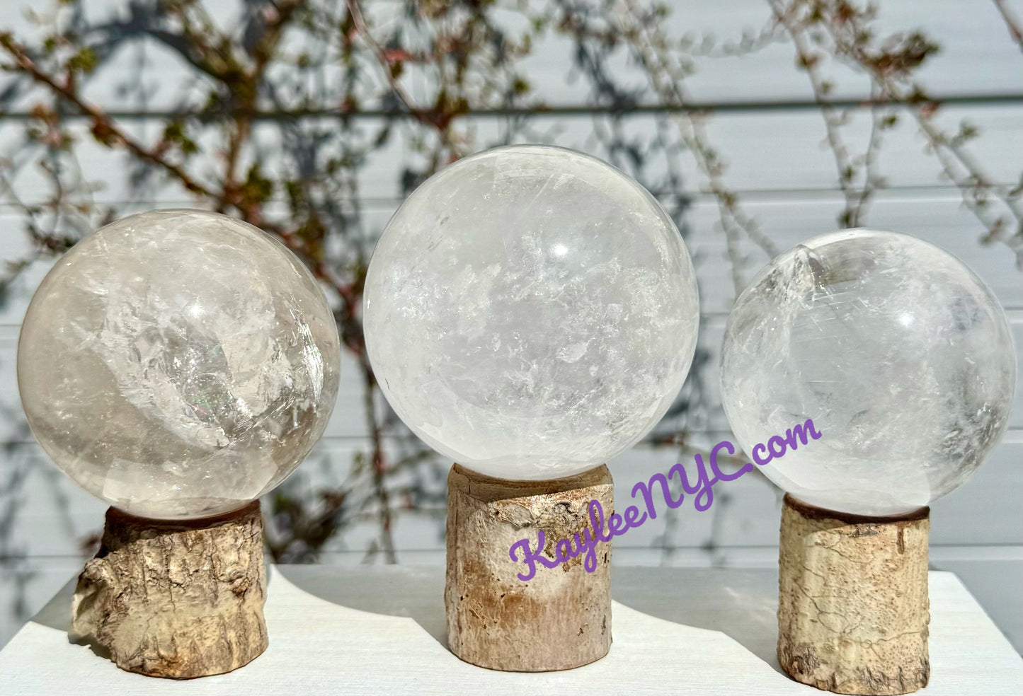 Wholesale Lot 3-4 pcs Natural Clear Quartz Crystal Spheres Healing