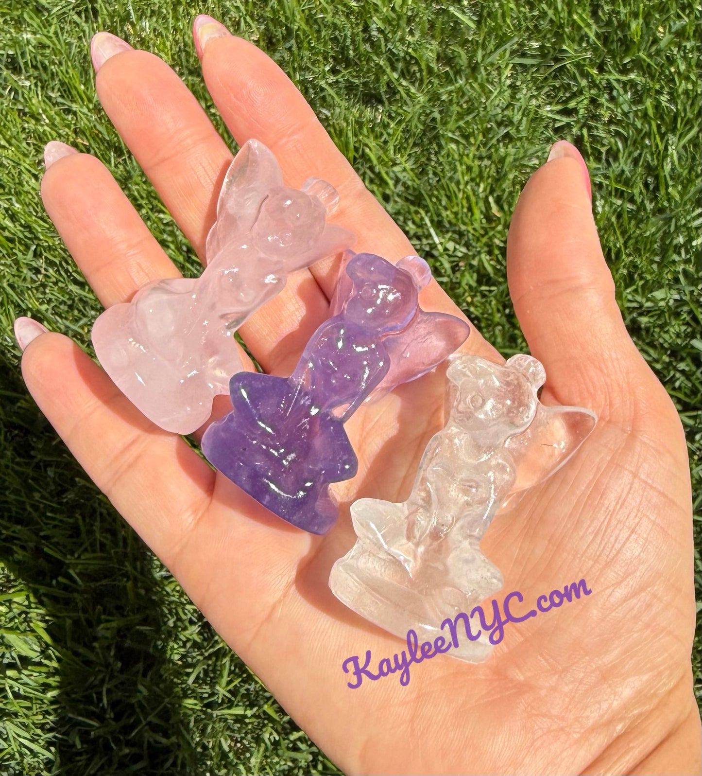 6 PCs 5cm Natural Mix Crystals Fairy healing energy