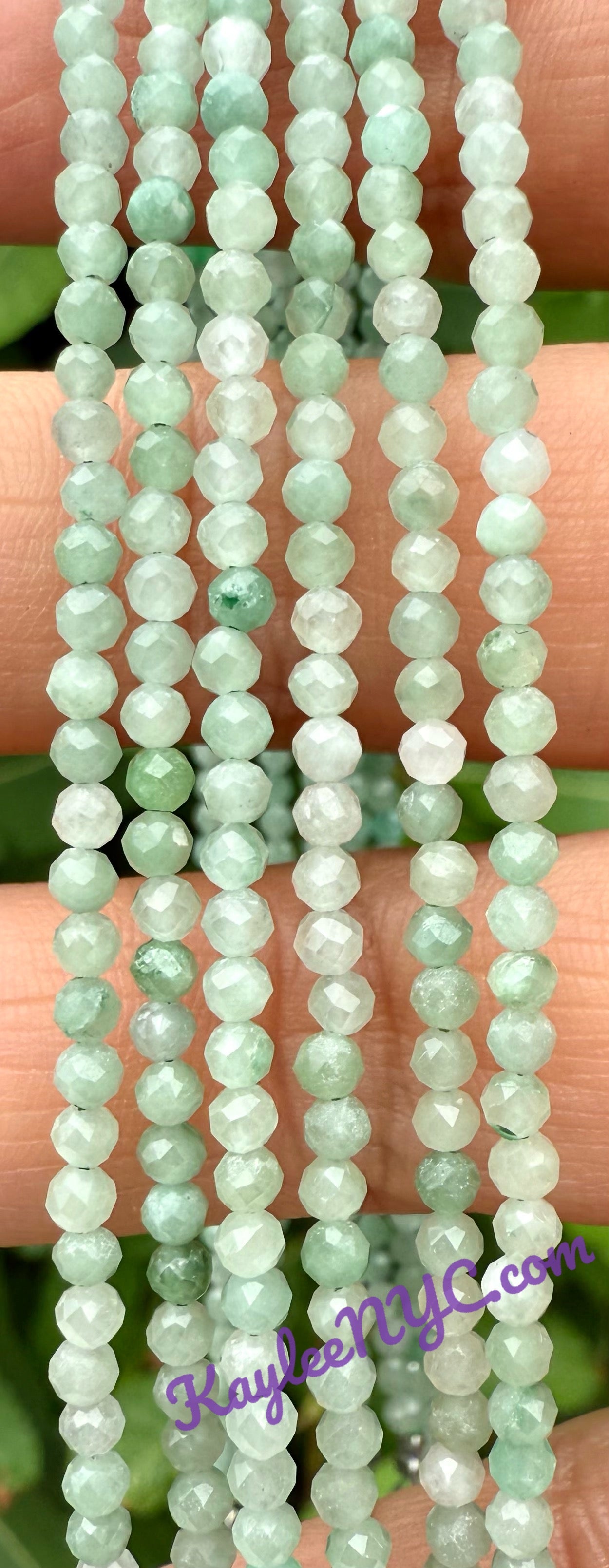 6 PCs 2mm Natural Burma Jade Anklets Crystal Healing Energy