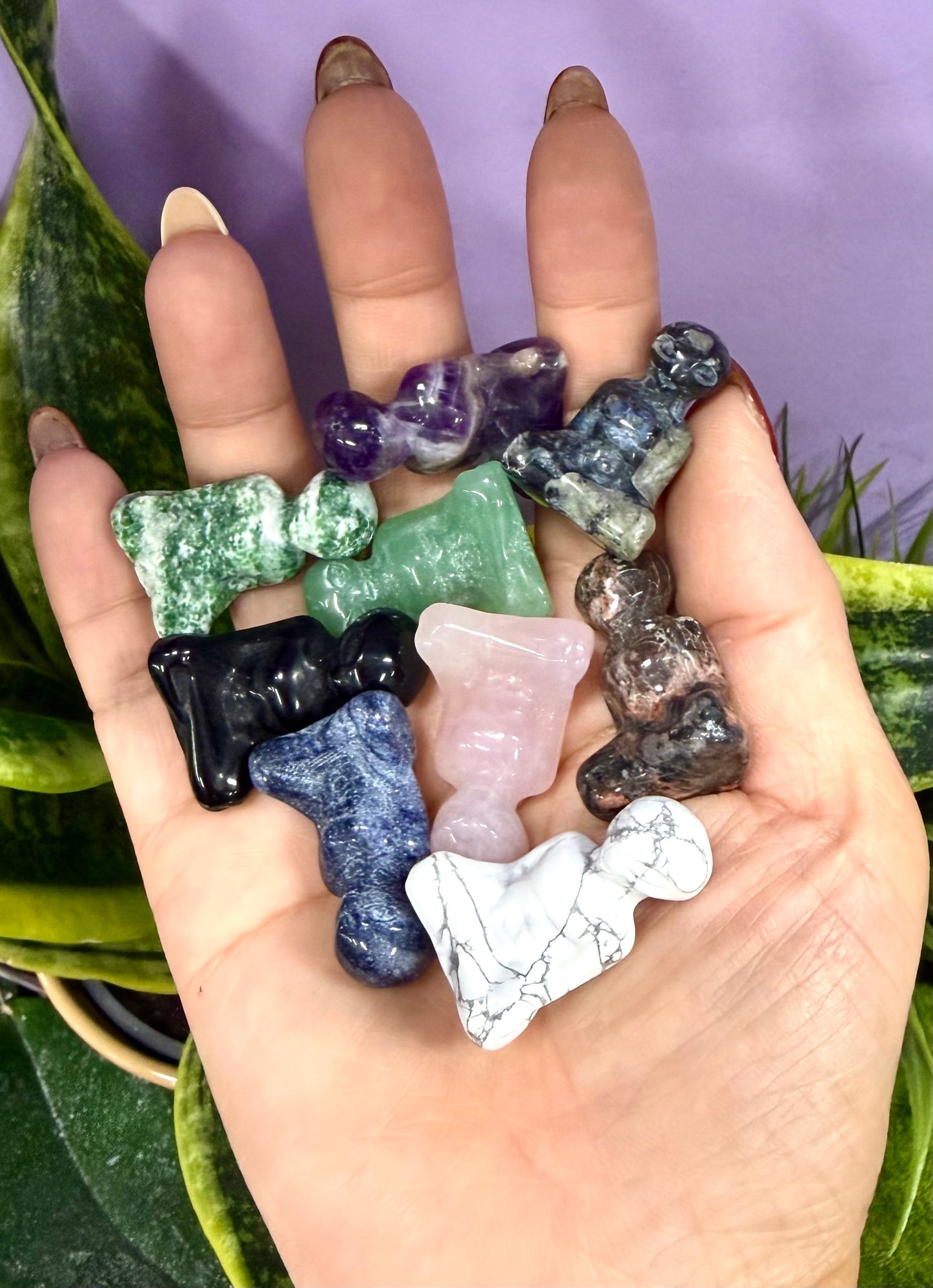 16 pcs 3cm Natural Crystal Alien