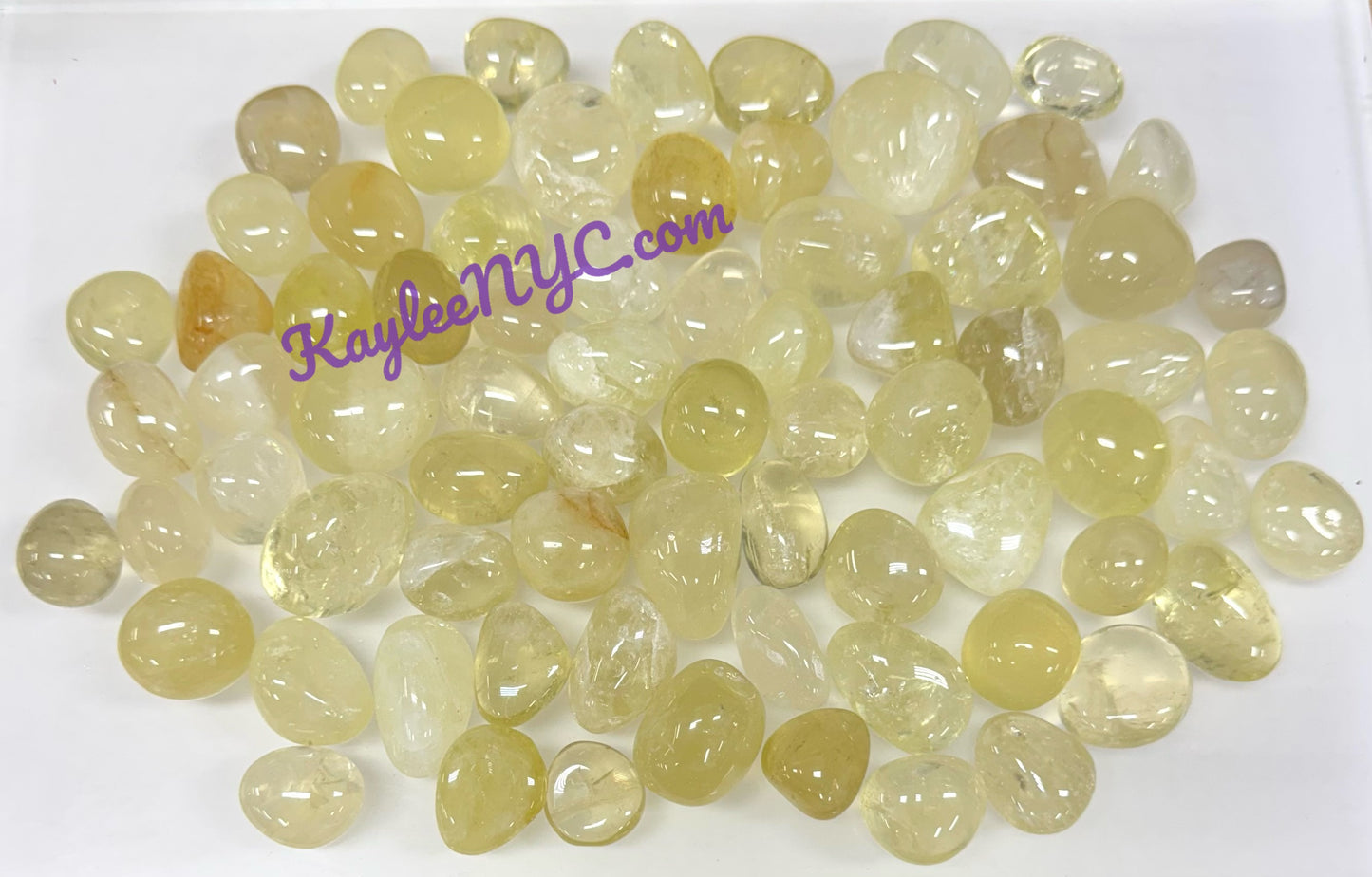 Wholesale Lot 2 Lbs Natural Lemon Quartz Tumble Healing Energy