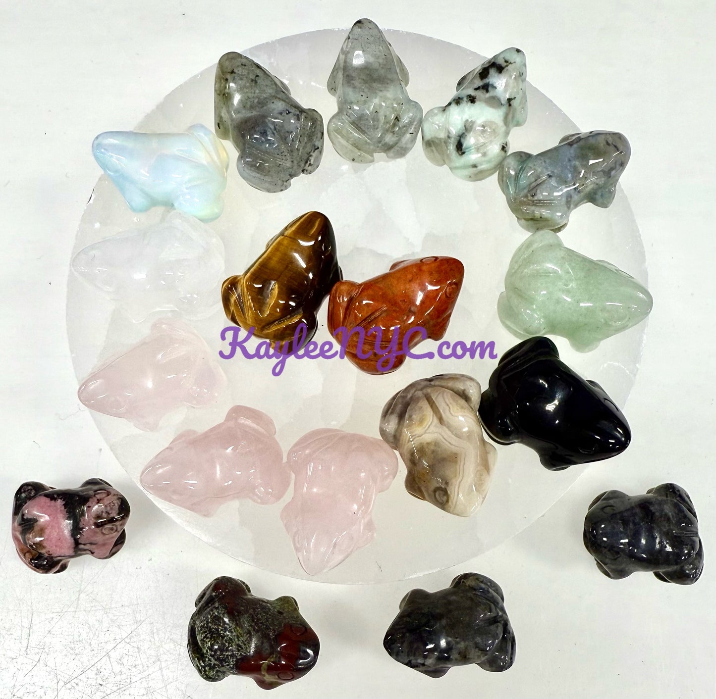 18 PCs 1” Mix Crystal Frogs