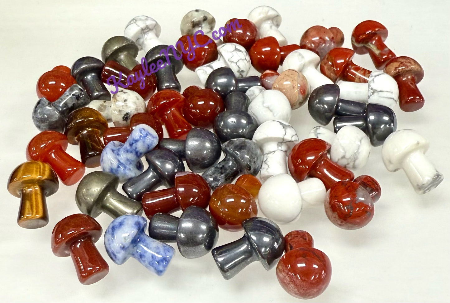 Wholesale Lot 50 PCs Mixed Crystal Mushroom 19mm Healing Energy