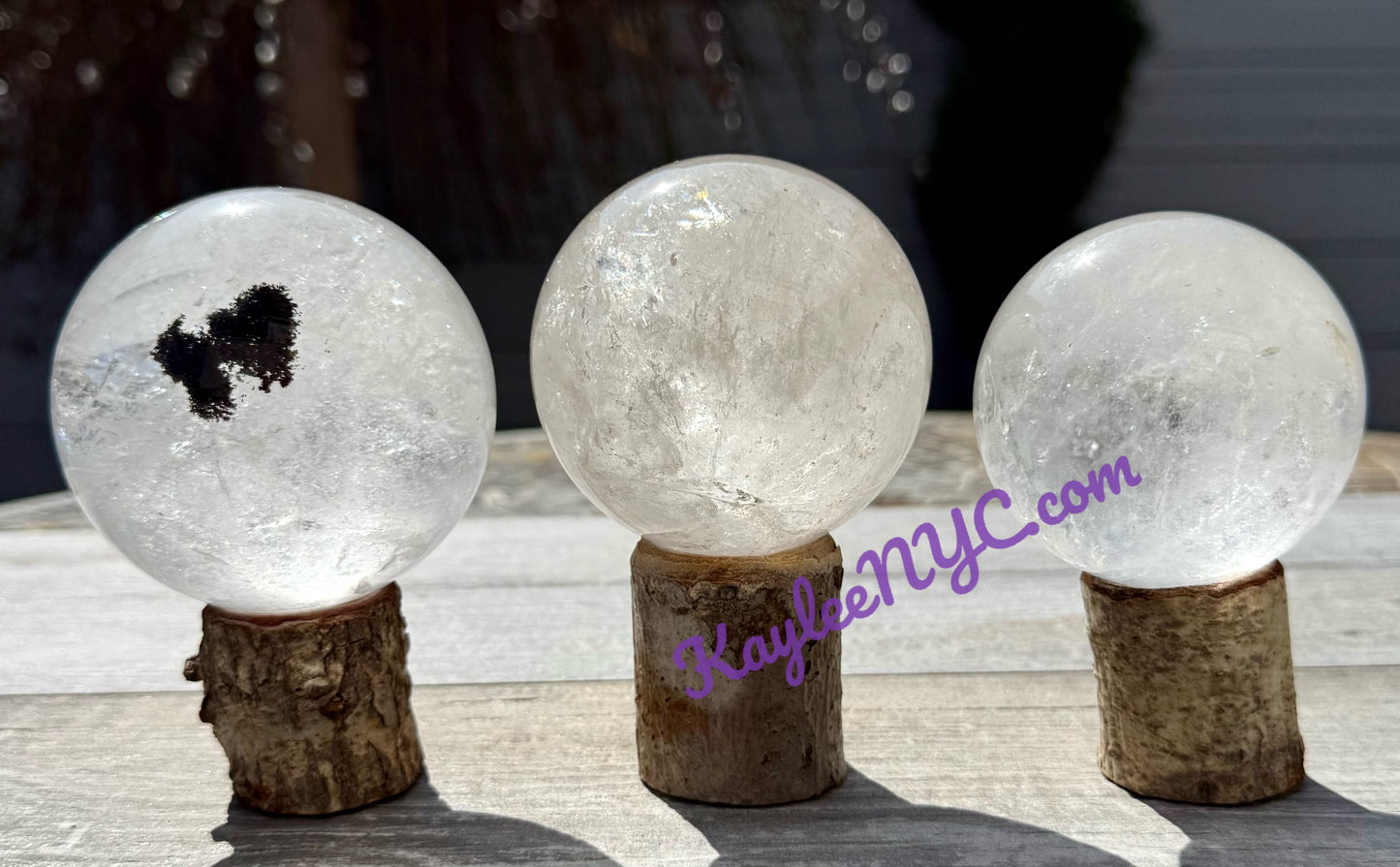 Wholesale Lot 3-4 pcs Natural Clear Quartz Crystal Spheres Healing