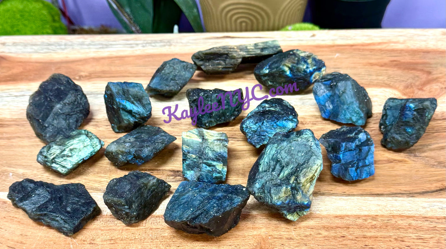 2 lbs Natural Labradorite Rough Crystals Healing Energy