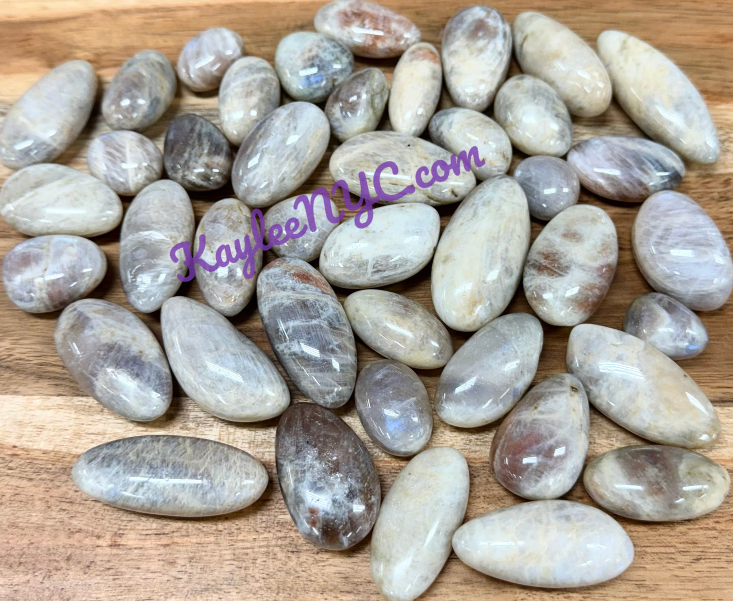 Wholesale Lot 2 lbs Natural Moonstone Sunstone Tumble Stone Healing