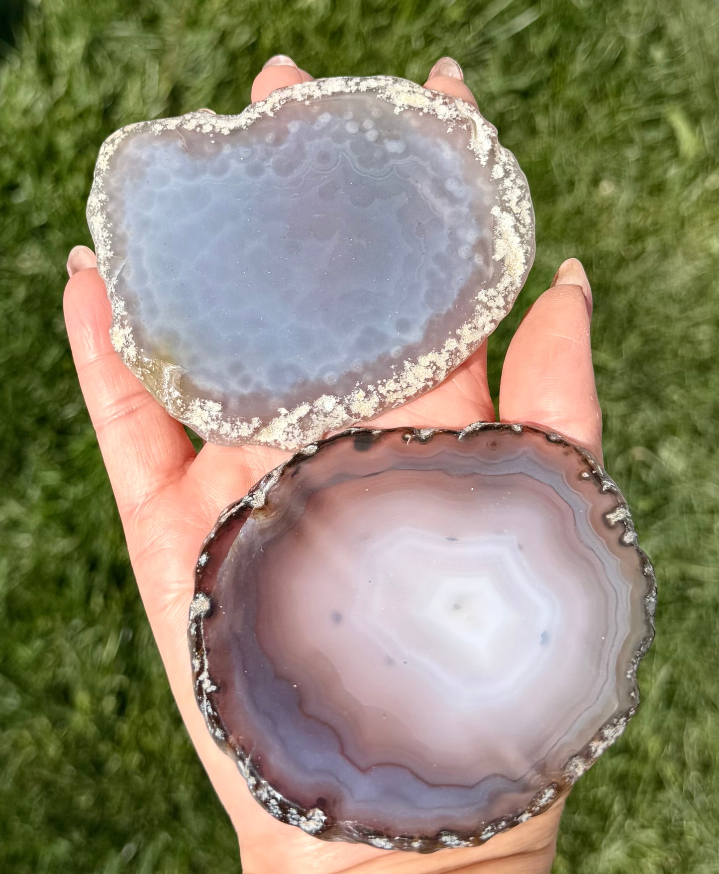 2 lbs Natural Agate Slabs crystal healing energy