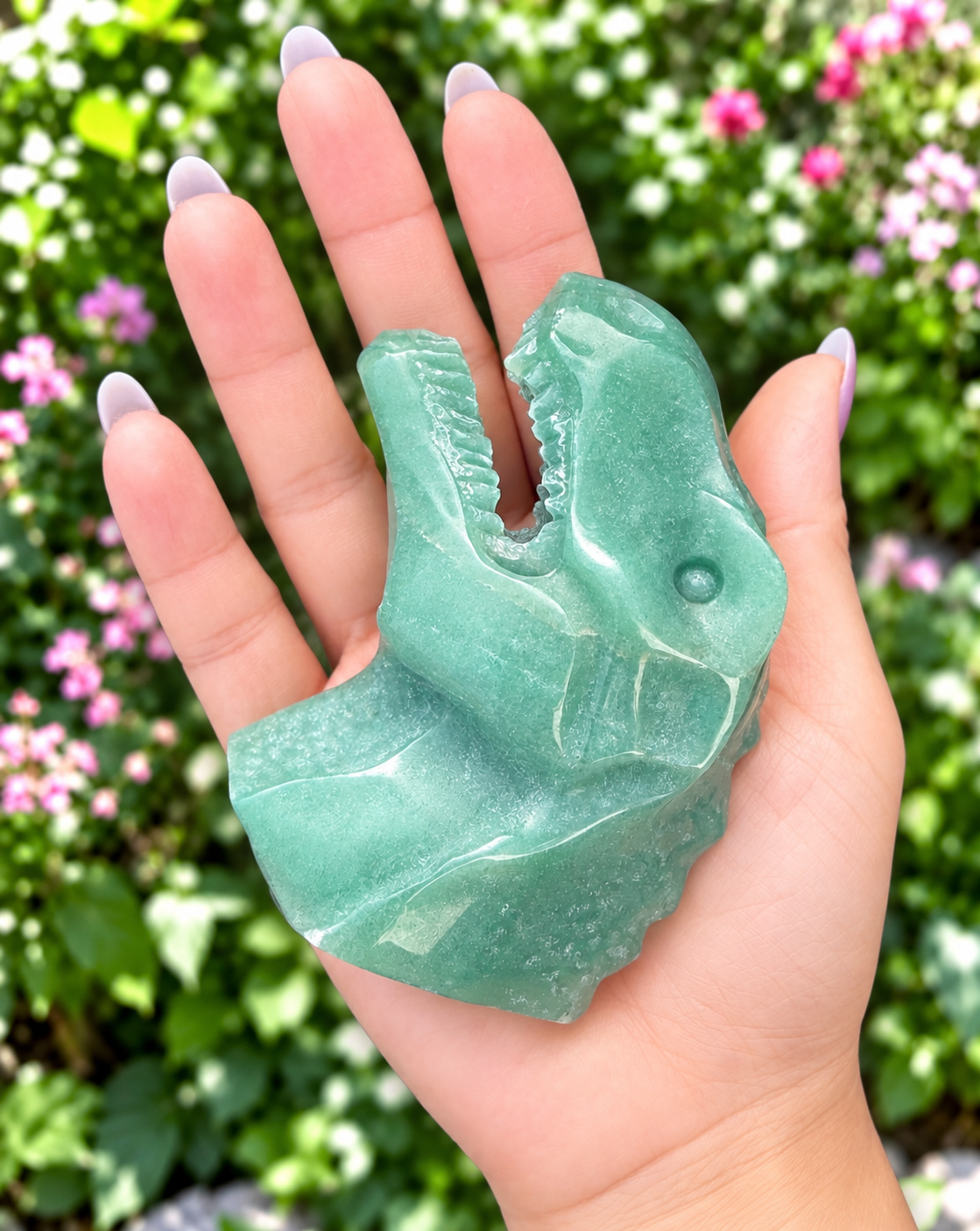 3 PCs Natural Aventurine Dinosaur Crystal Healing Energy