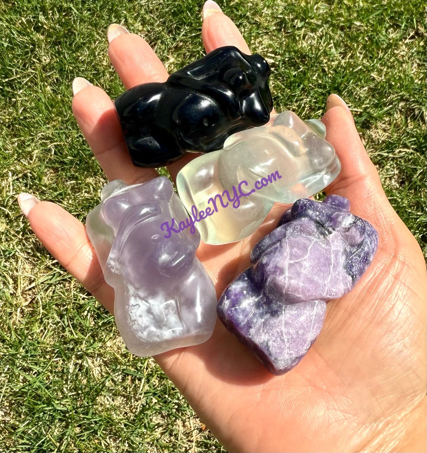 Wholesale Lot 7 Pcs Natural Mix Crystal Pregnant Goddess Nice Quality Healing Energy