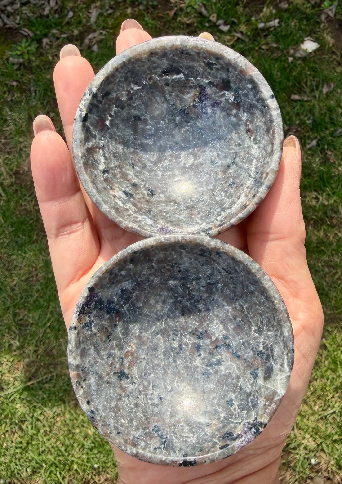 Wholesale Lot 7 PCs Natural Yooperlite Emberlite Bowls Crystal Healing Energy