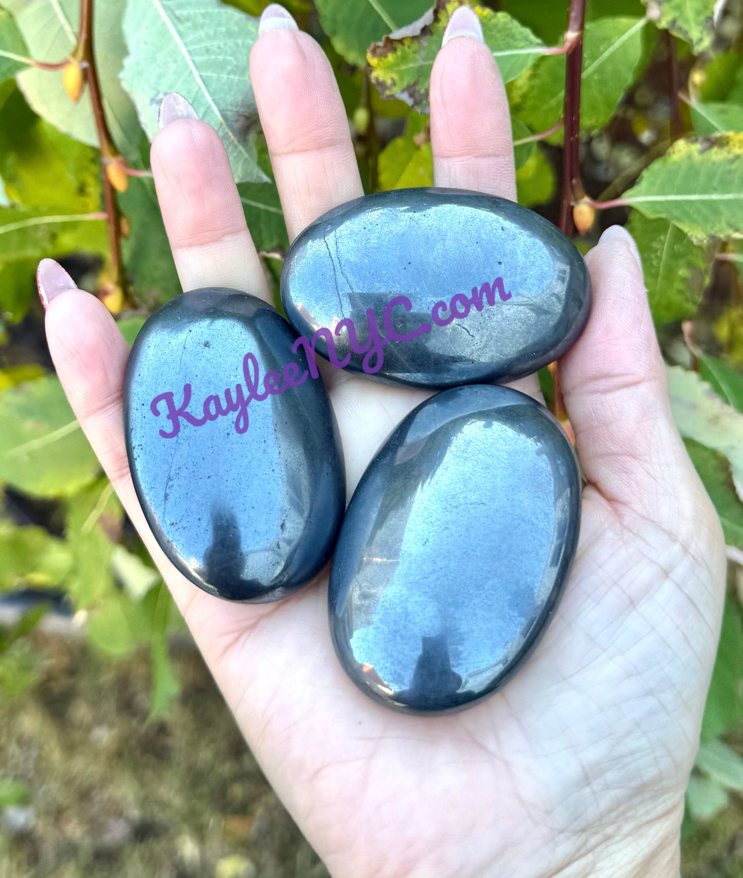 Wholesale 12 PCs Lot Natural Hematite Palm Stones Crystal Energy