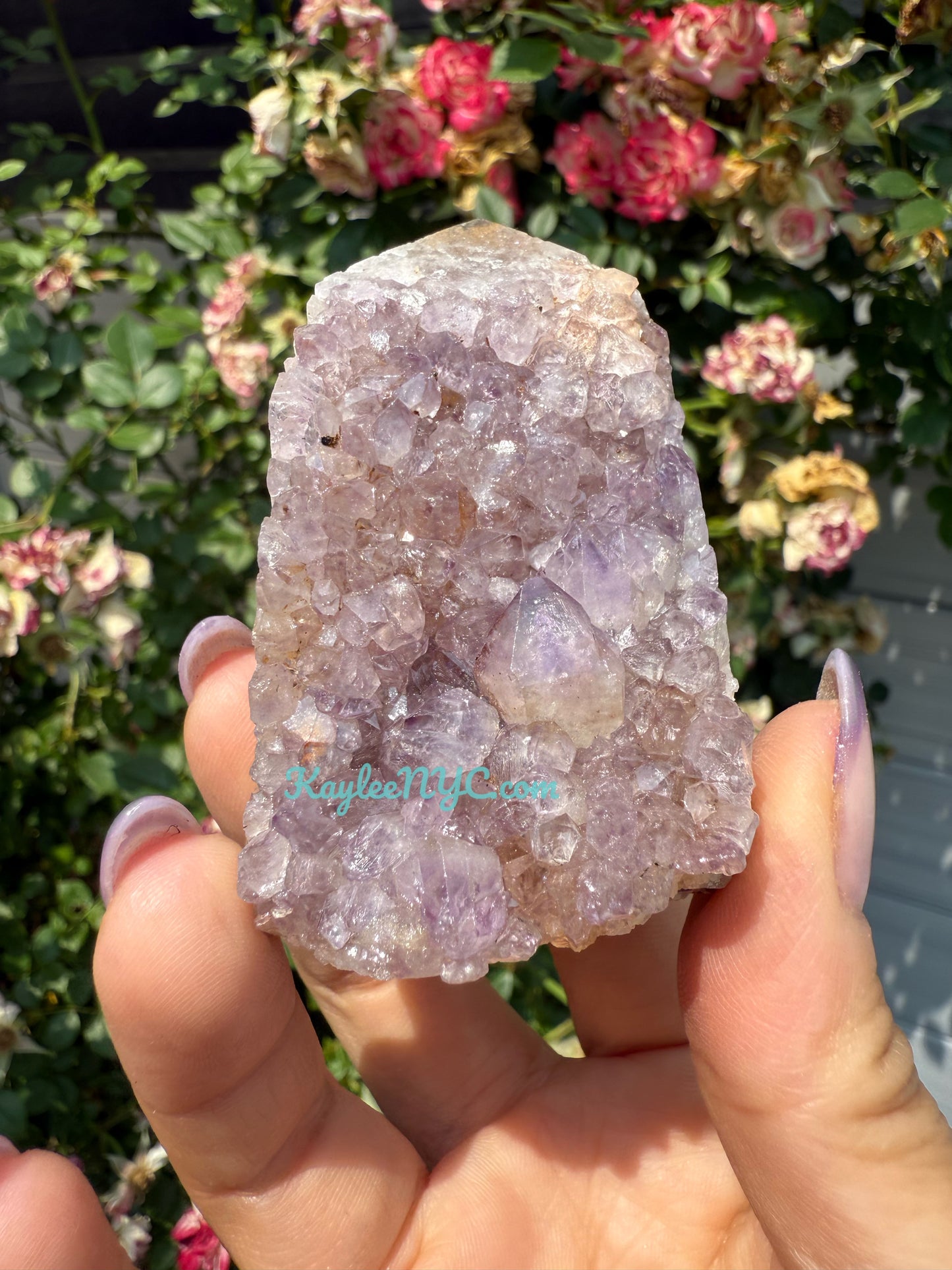 1 lb Natural Amethyst Cluster Obelisk Tower Crystals Healing Energy