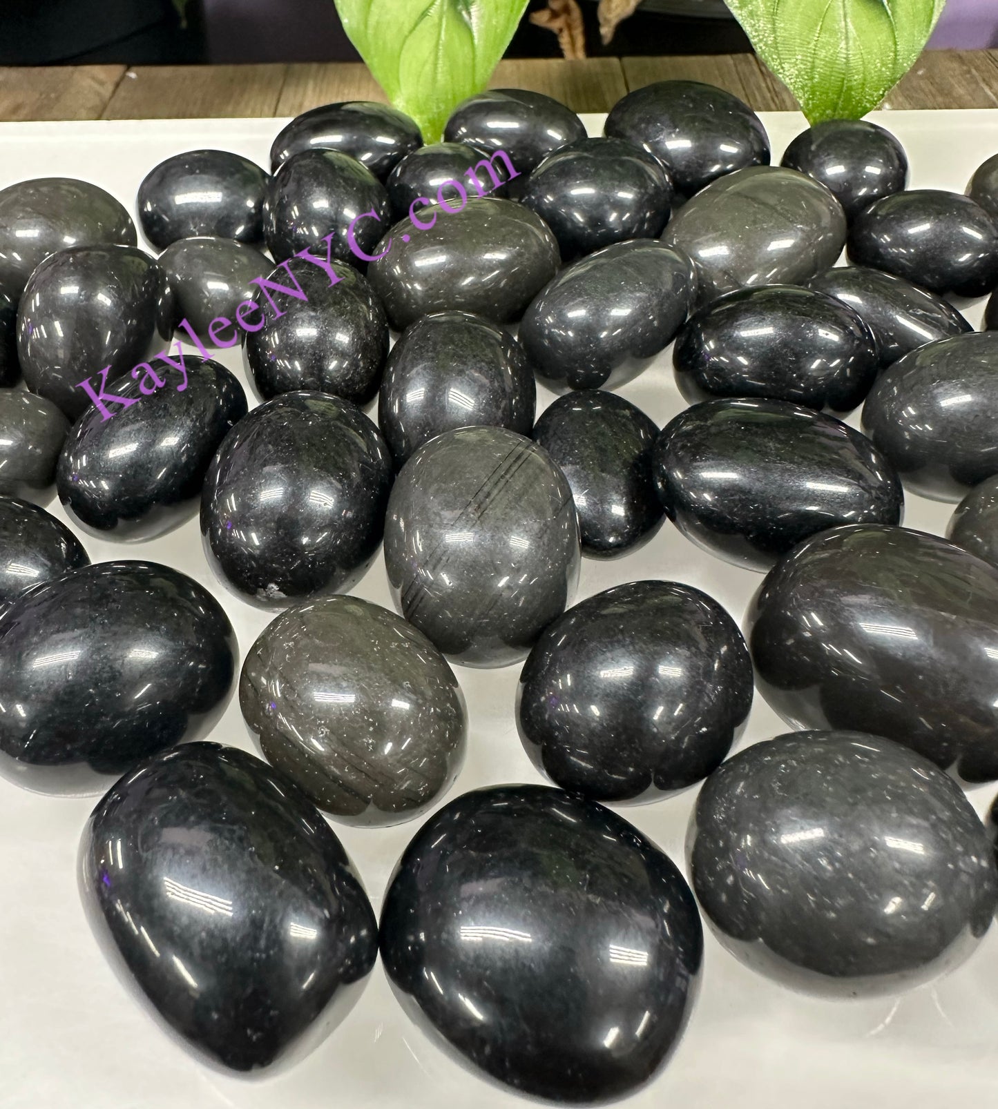Wholesale Lot 2 lbs Natural Black Obsidian Tumble Nice Quality healing energy