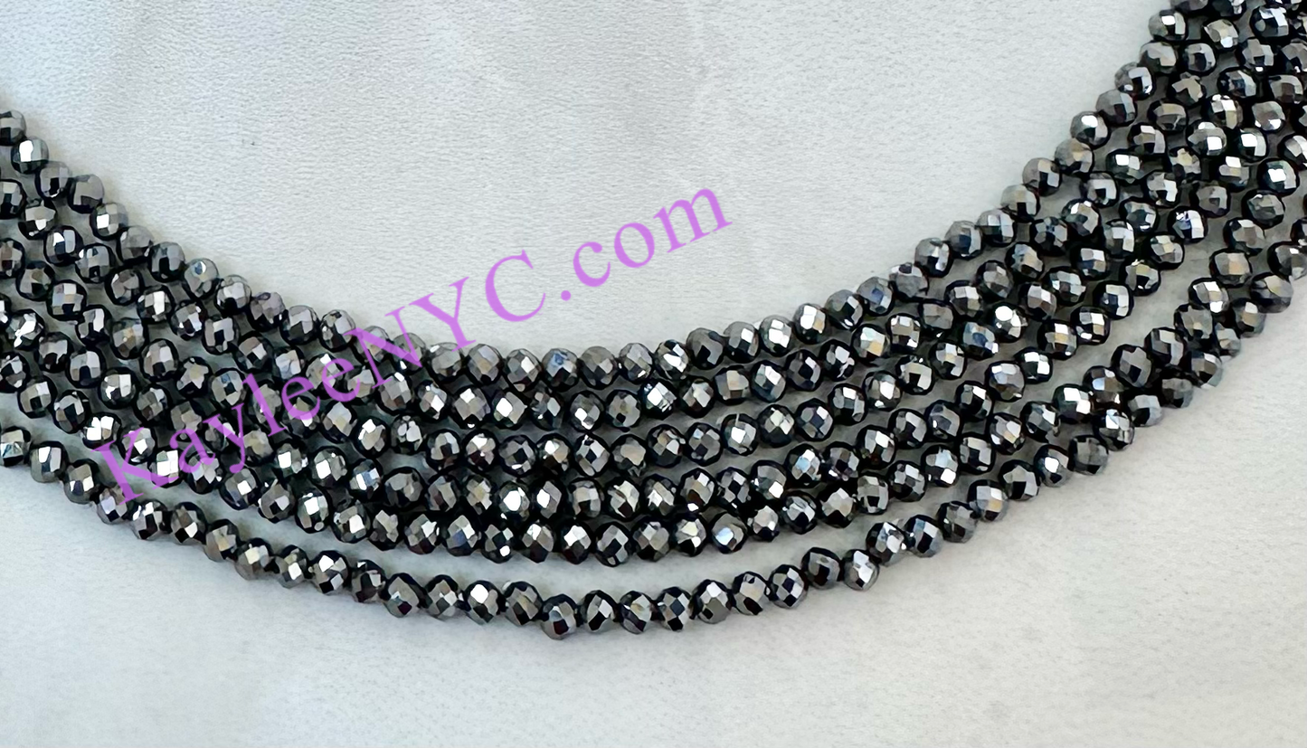6 PCs 2mm Terahertz Necklace
