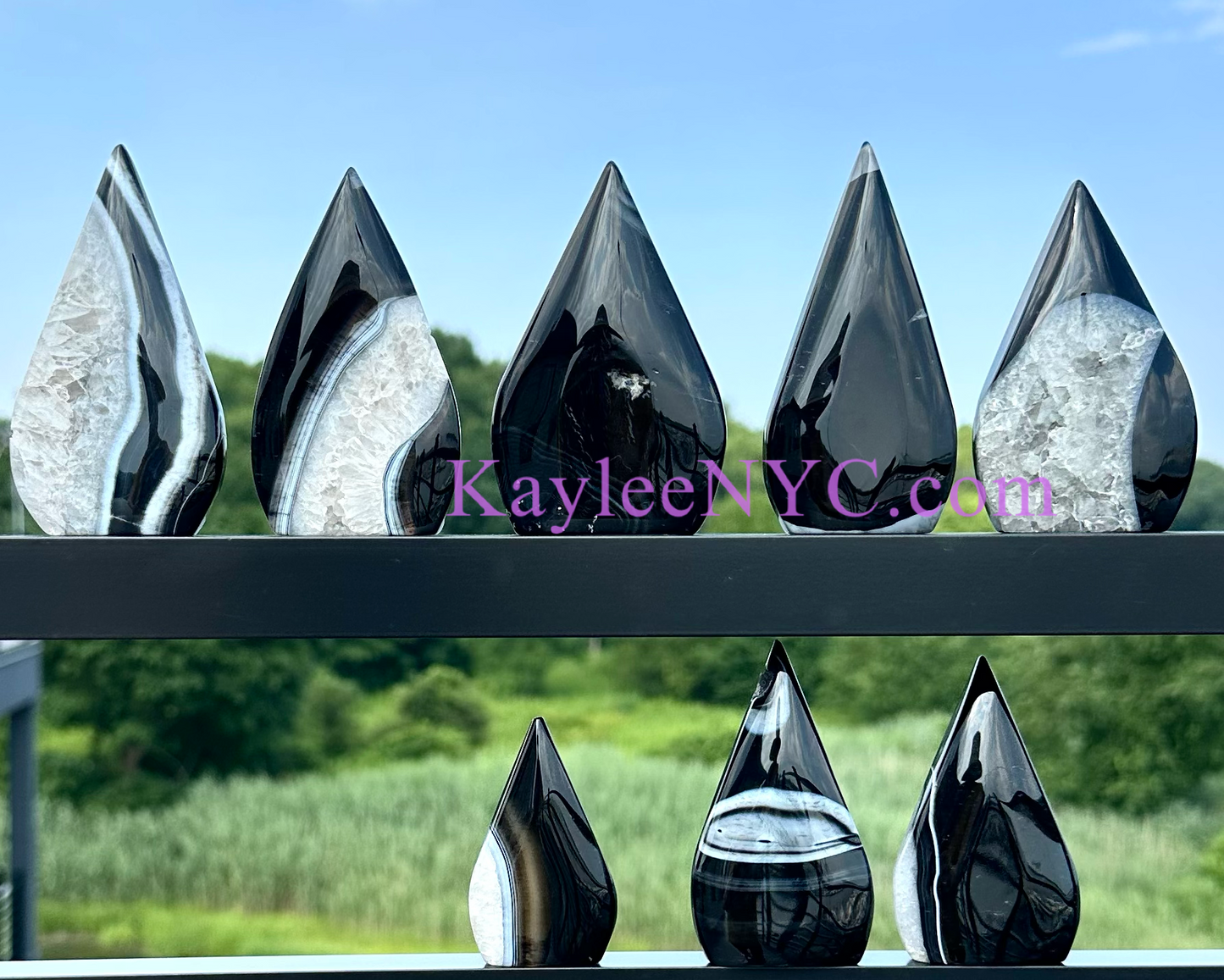 5-7 PCs Natural Onyx Freeform Crystals Healing Energy