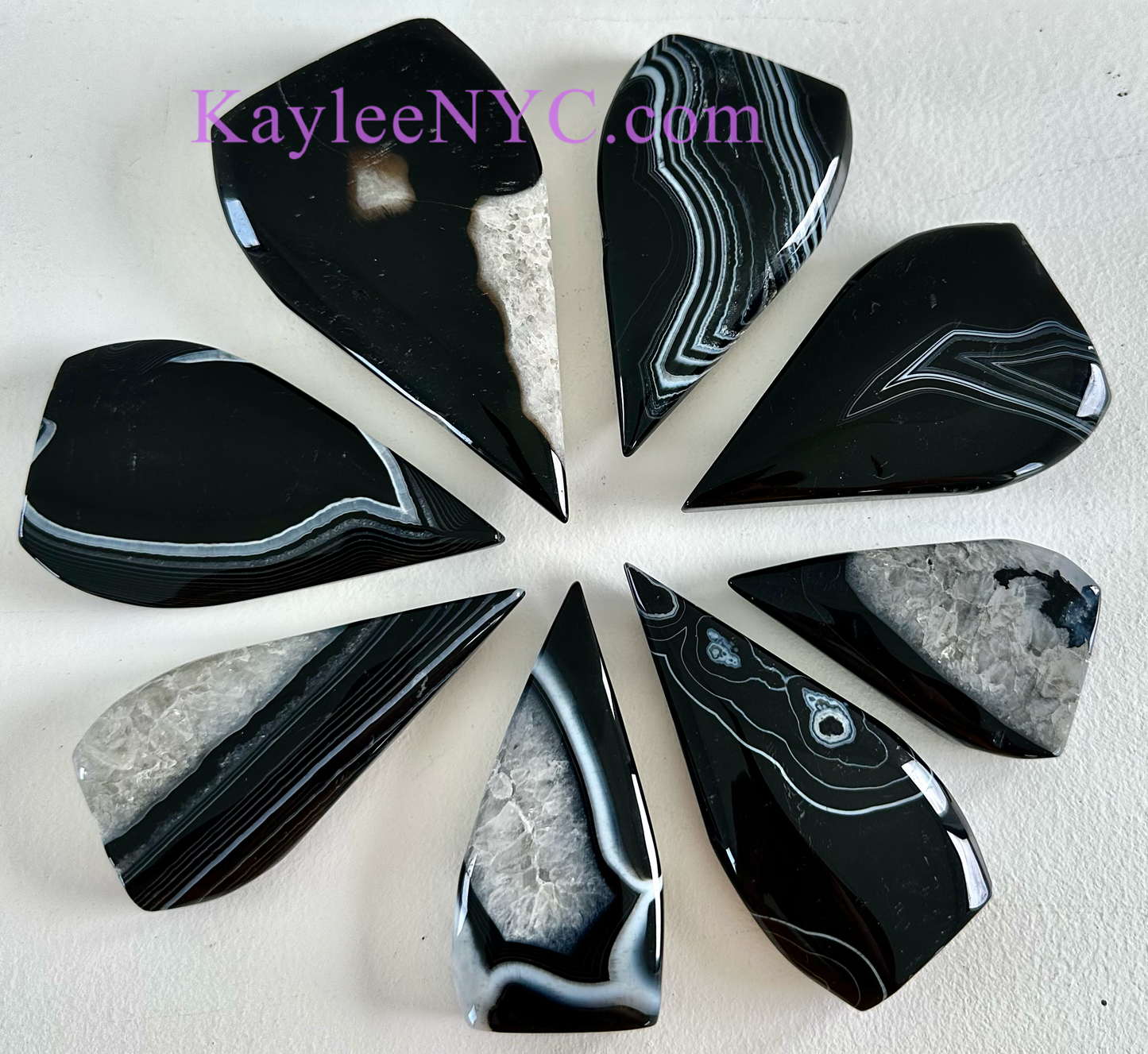 5-7 PCs Natural Onyx Freeform Crystals Healing Energy