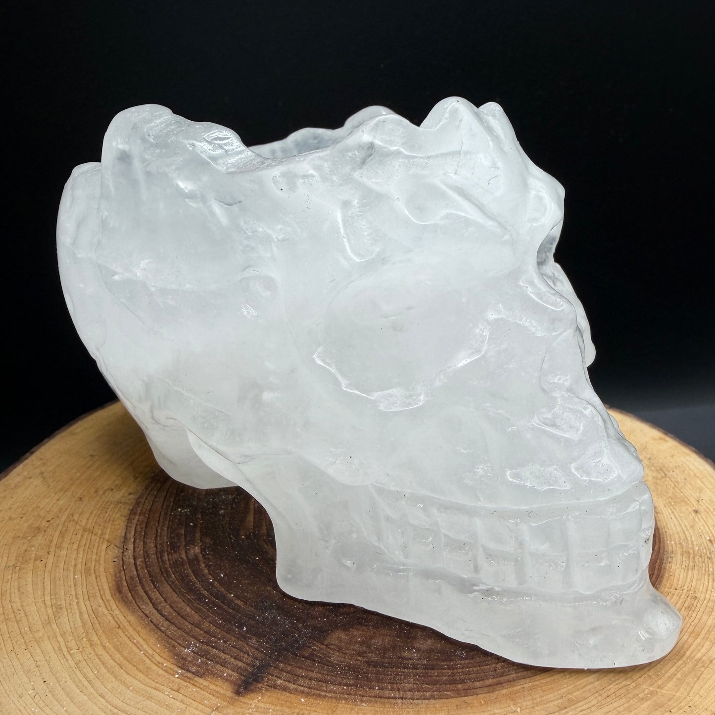 Wholesale lot 4 Pcs Clear Quartz Skull Bowl Natural Crystal healing energy
