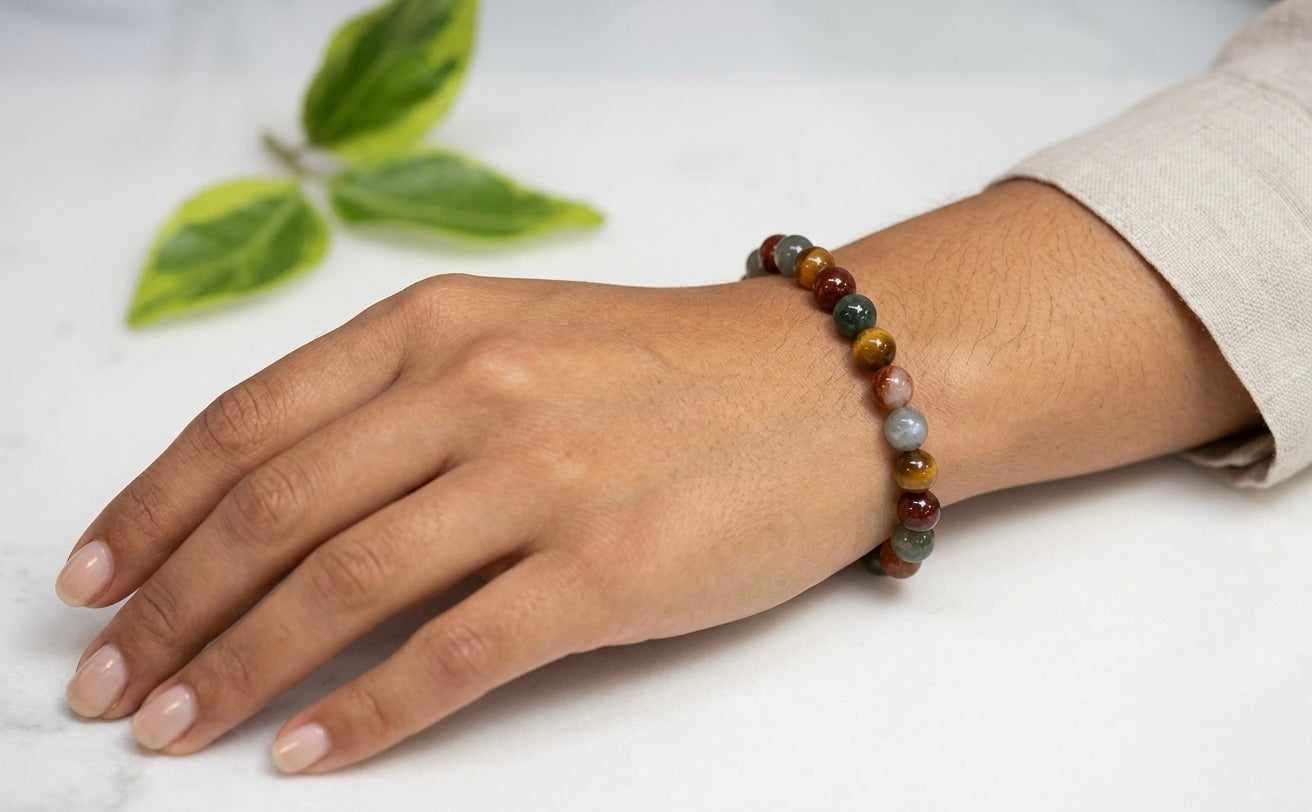 Wholesale 4 Pcs Natural Amphibole Quartz 8-10mm Crystal Healing Stretch Bracelet